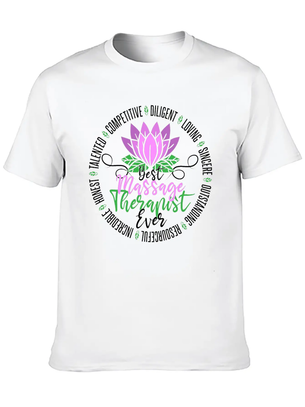 Massage Therapist Physical Therapy Casual Graphic T-Shirt – Simple And Comfortable Daily Wear