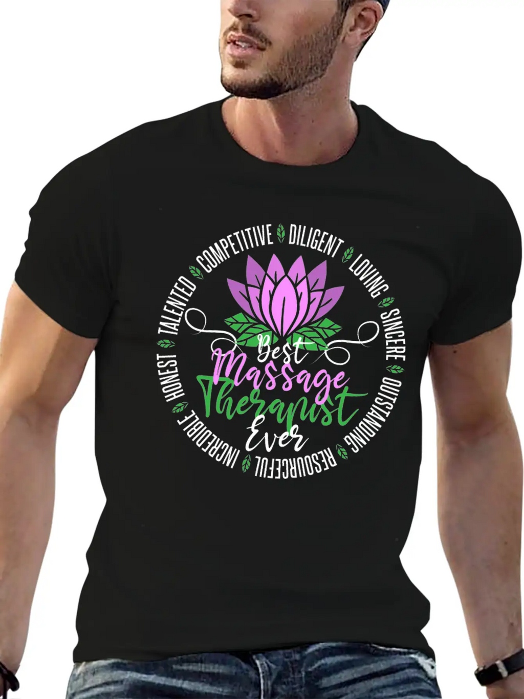 Massage Therapist Physical Therapy Casual Graphic T-Shirt – Simple And Comfortable Daily Wear