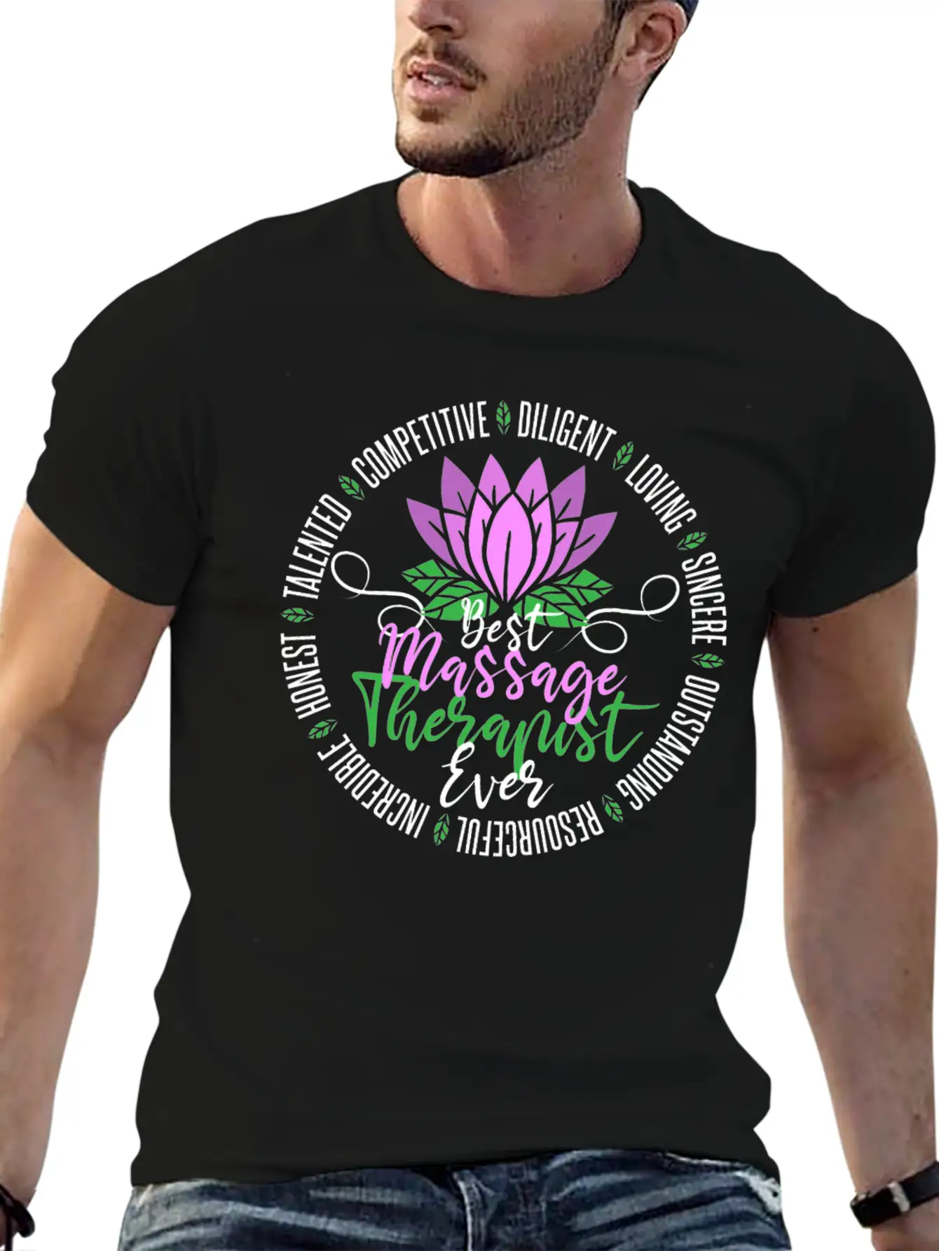 Massage Therapist Physical Therapy Casual Graphic T-Shirt – Simple And Comfortable Daily Wear