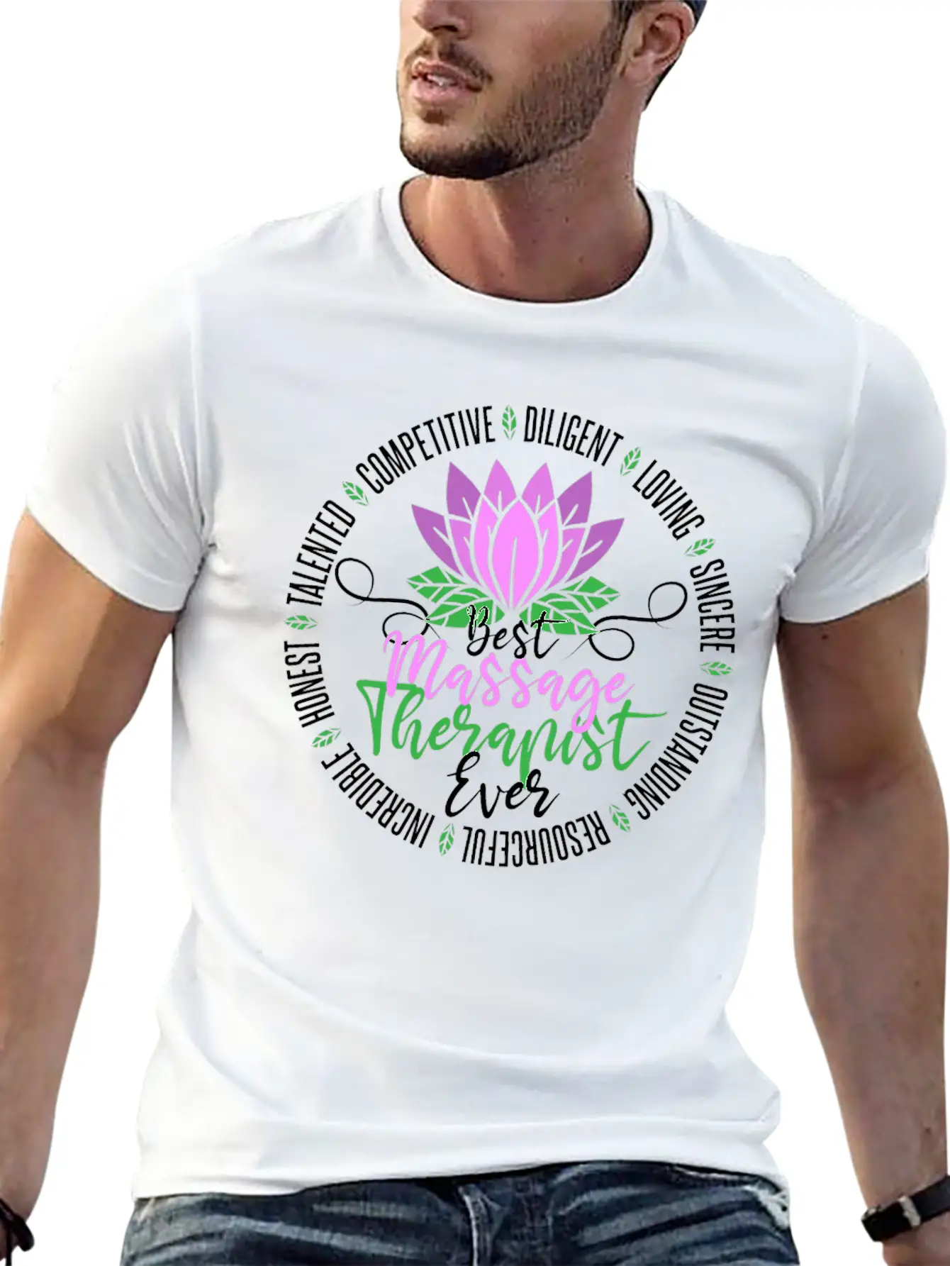 Massage Therapist Physical Therapy Casual Graphic T-Shirt – Simple And Comfortable Daily Wear
