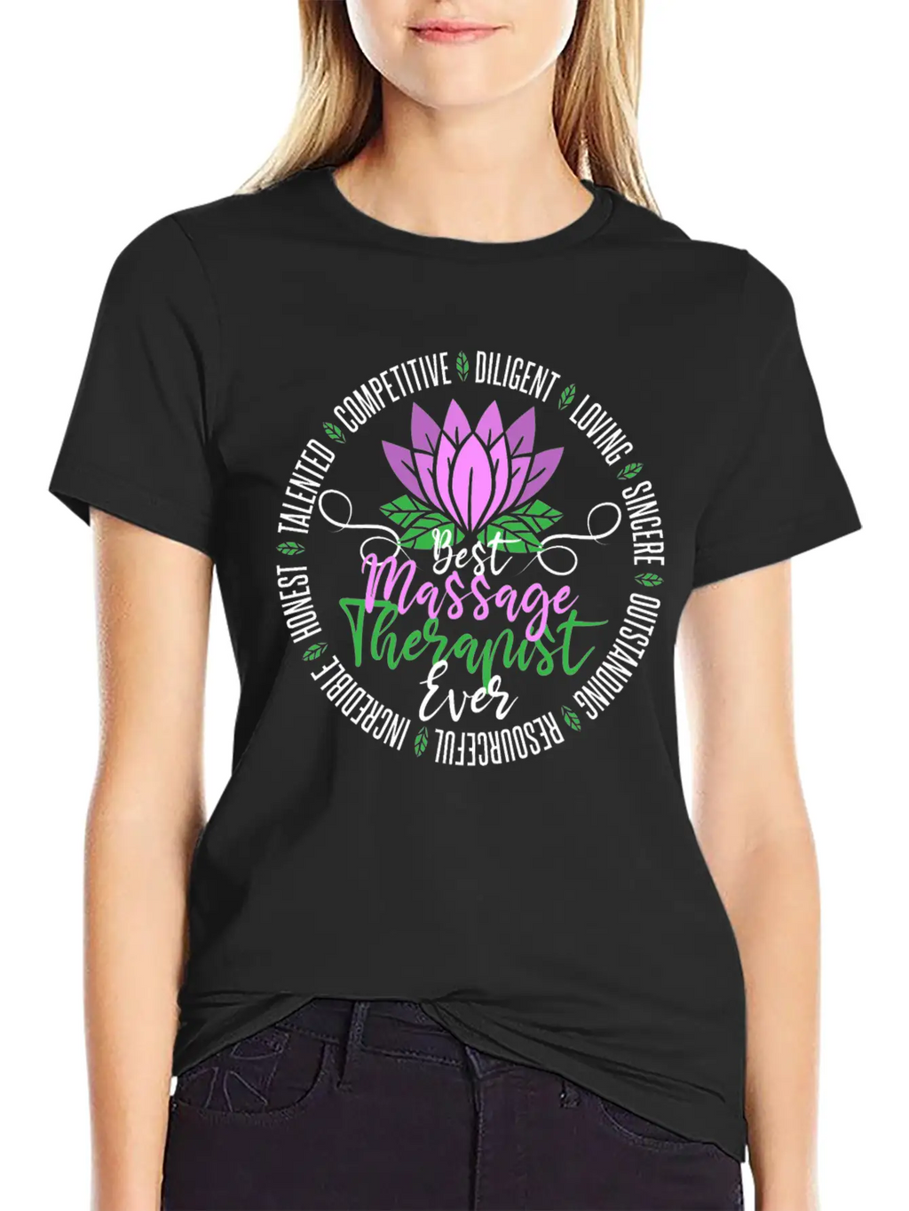 Massage Therapist Physical Therapy Casual Graphic T-Shirt – Simple And Comfortable Daily Wear