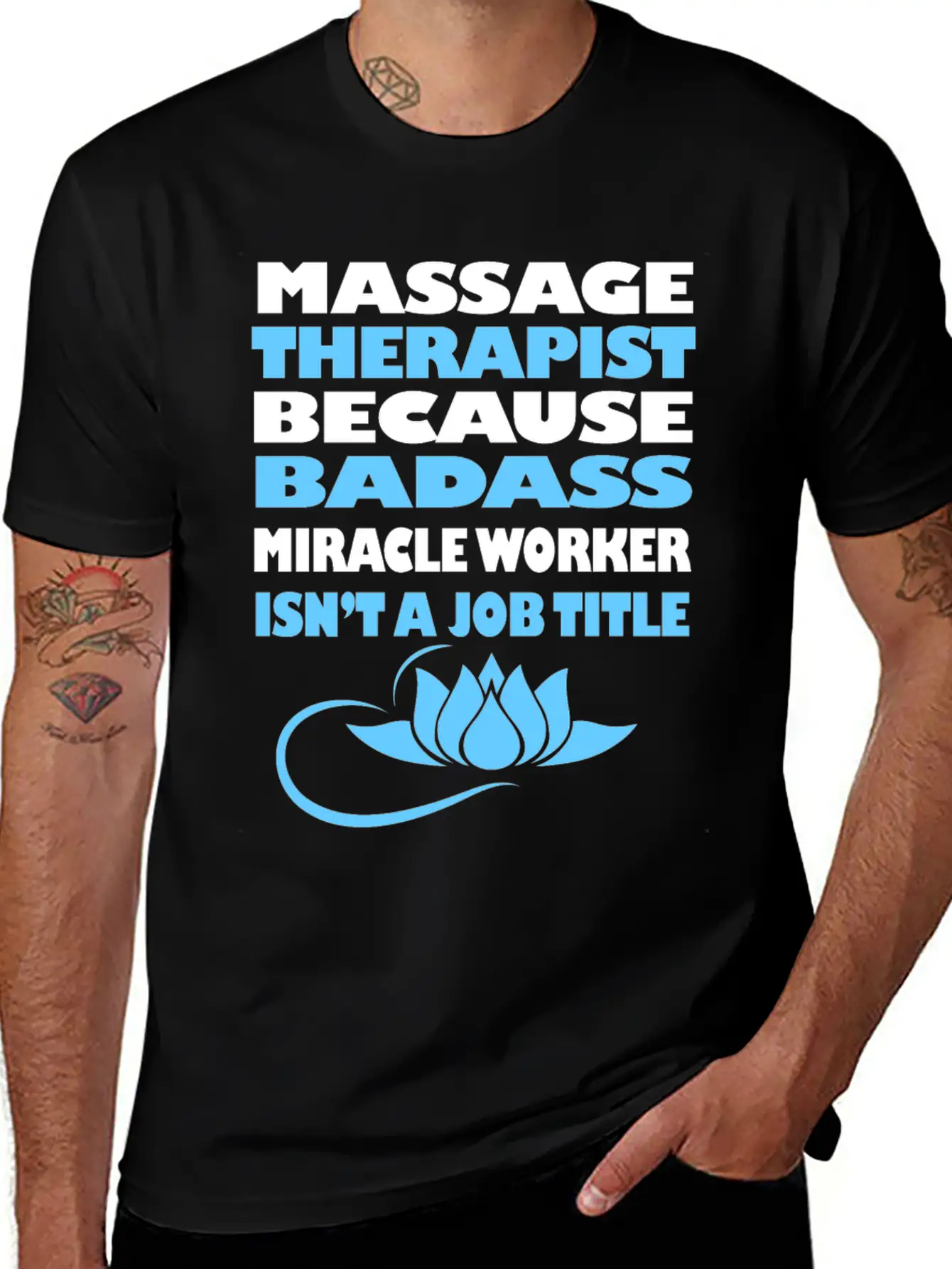 Massage Therapy Funny Licensed Massage Therapist G Stylish Everyday T-Shirt – Unisex Basic Cotton Tee