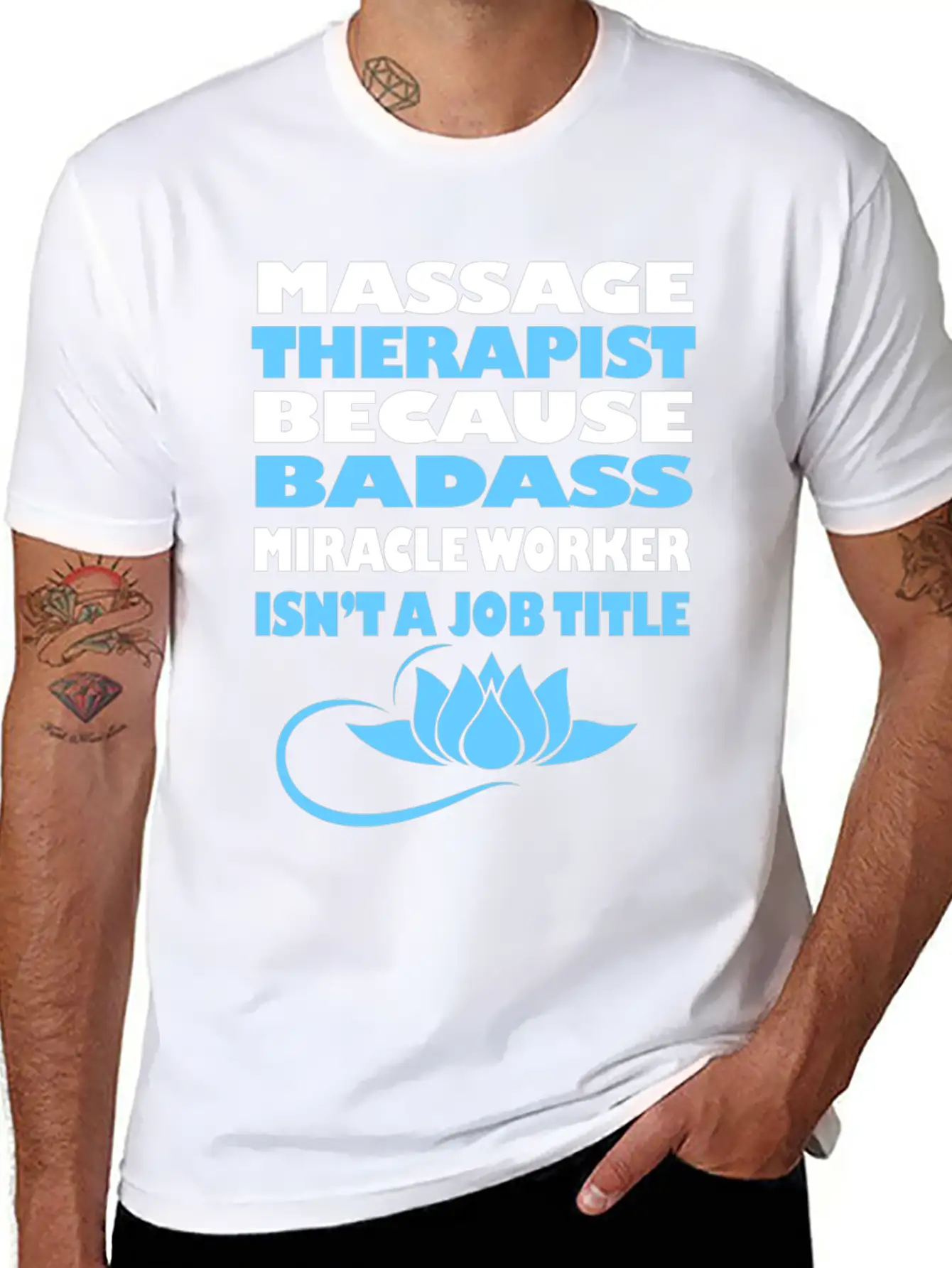 Massage Therapy Funny Licensed Massage Therapist G Stylish Everyday T-Shirt – Unisex Basic Cotton Tee