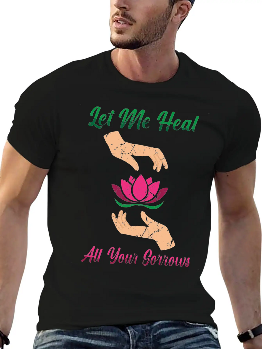 Massages - Let Me Heal All Your Sorrows - Unisex Short Sleeve Soft Cotton T-Shirt – Casual Everyday Wear