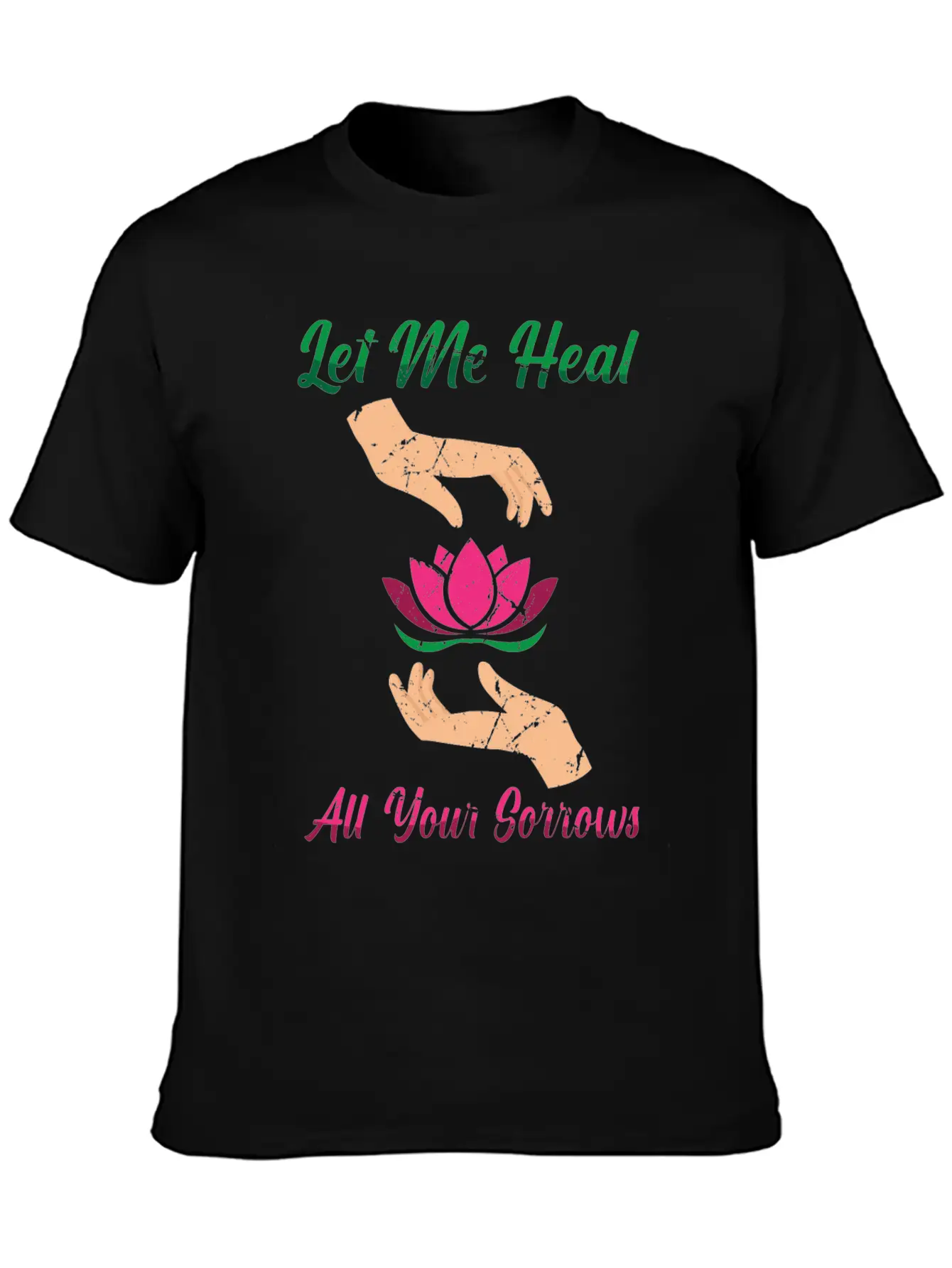 Massages - Let Me Heal All Your Sorrows - Unisex Short Sleeve Soft Cotton T-Shirt – Casual Everyday Wear