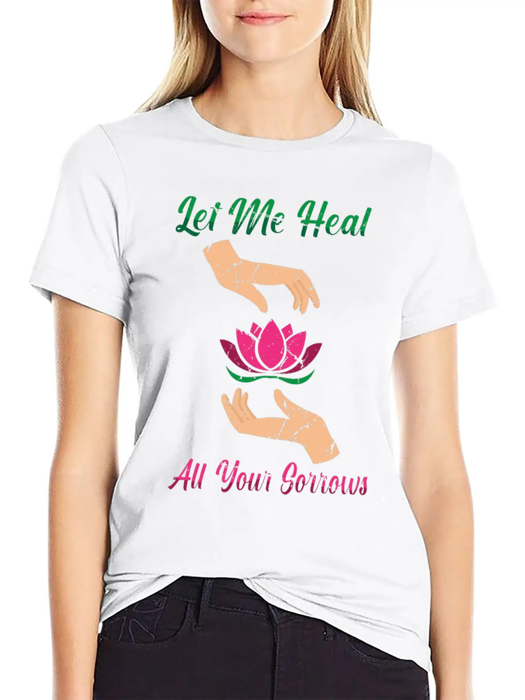 Massages - Let Me Heal All Your Sorrows - Unisex Short Sleeve Soft Cotton T-Shirt – Casual Everyday Wear