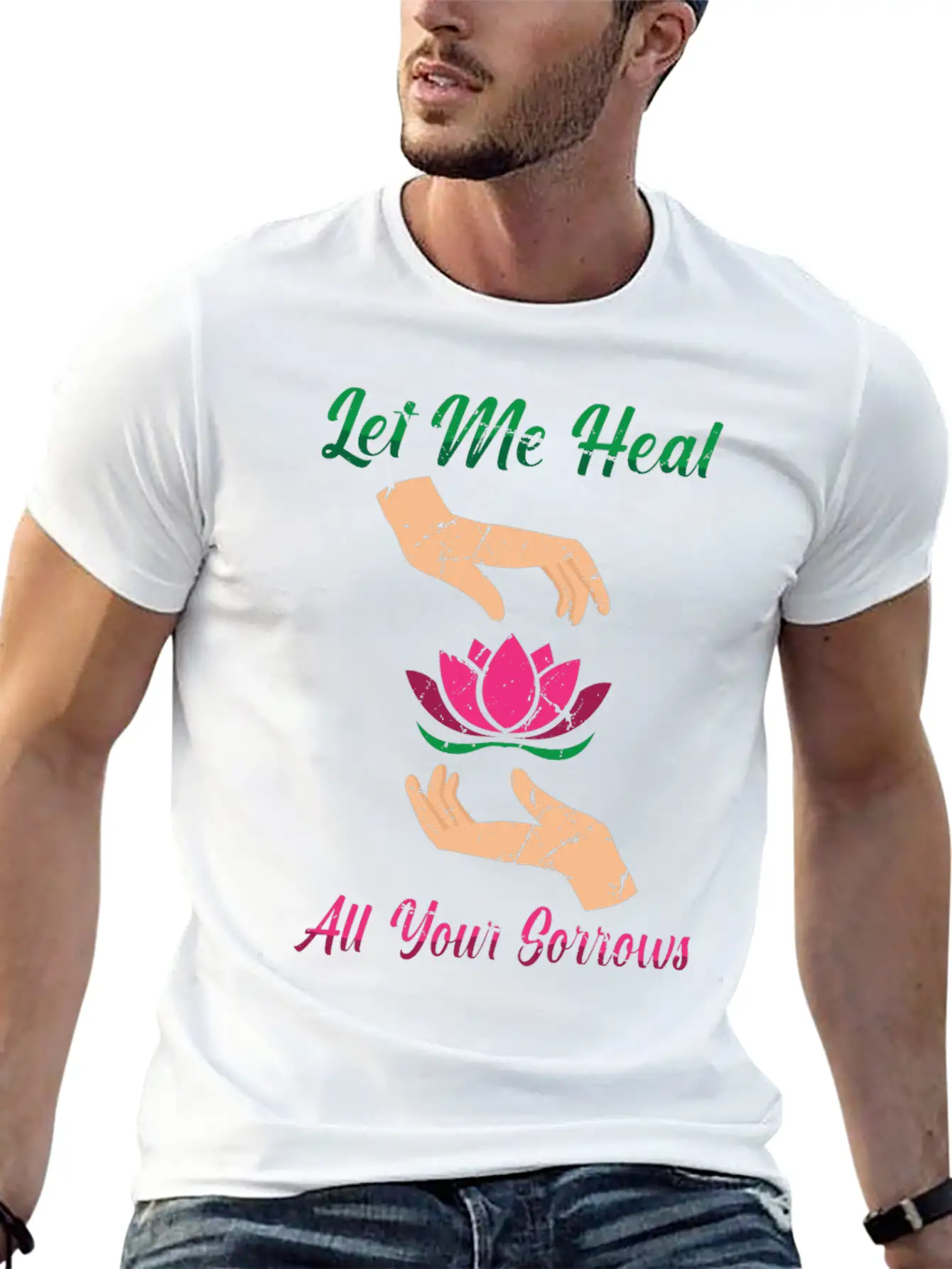 Massages - Let Me Heal All Your Sorrows - Unisex Short Sleeve Soft Cotton T-Shirt – Casual Everyday Wear