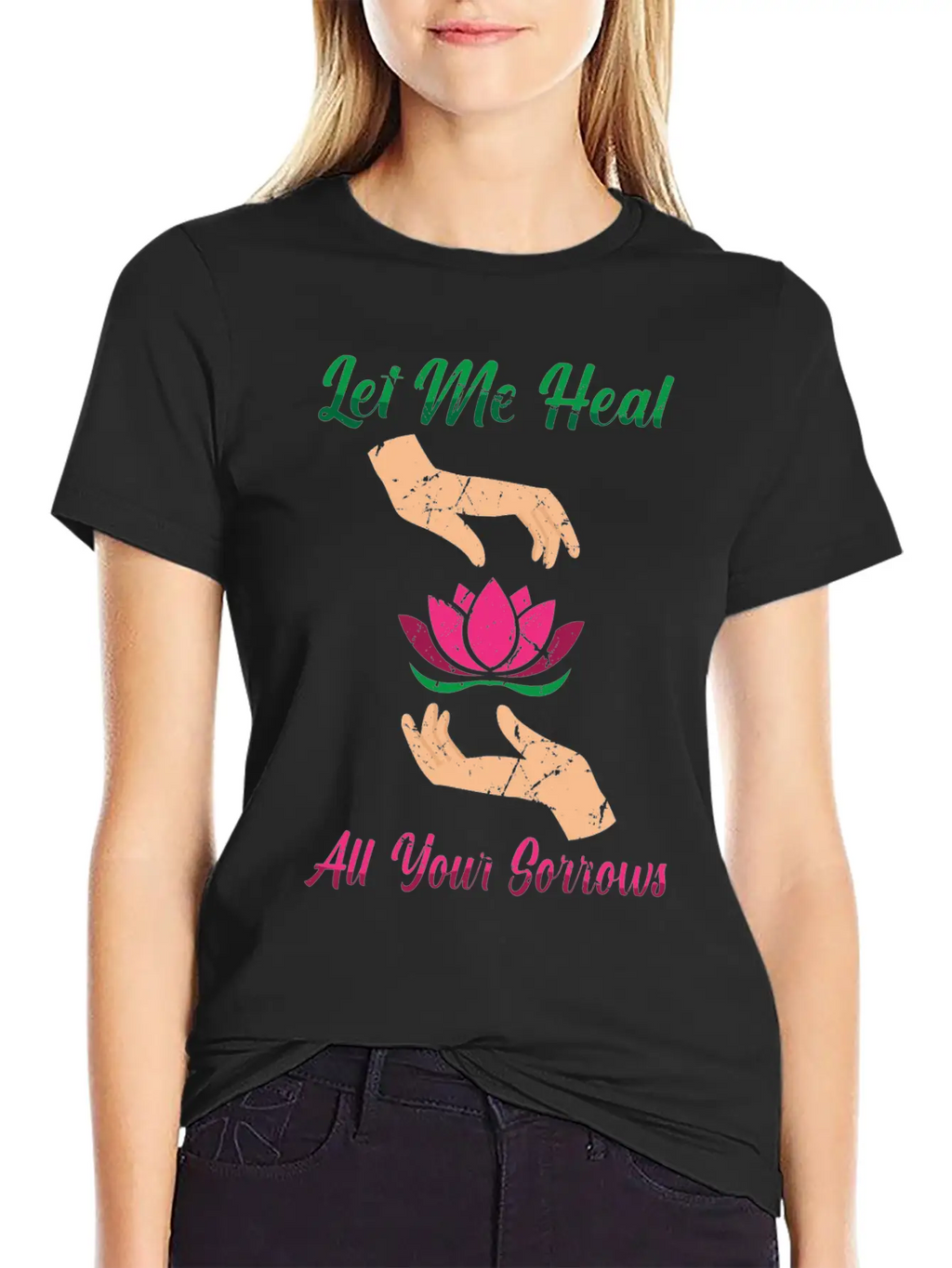 Massages - Let Me Heal All Your Sorrows - Unisex Short Sleeve Soft Cotton T-Shirt – Casual Everyday Wear