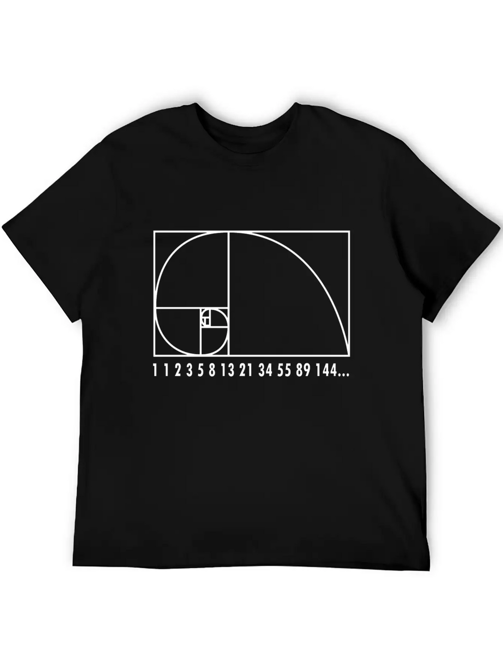 Math Fibonacci Geometry School Gift Unisex Short Sleeve Soft Cotton T-Shirt – Casual Everyday Wear