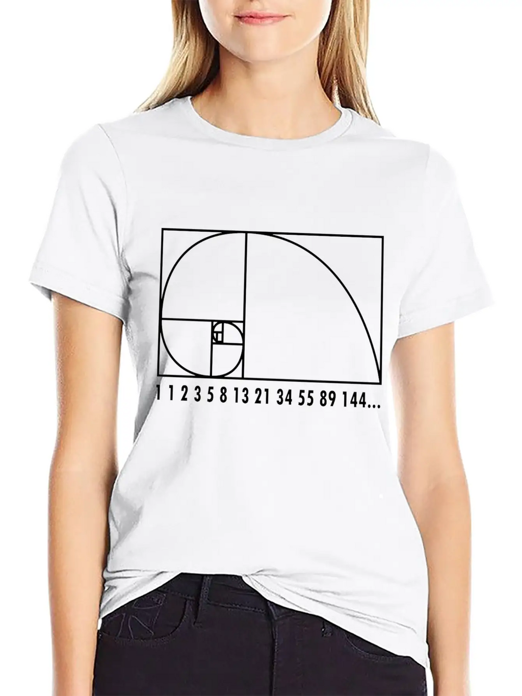 Math Fibonacci Geometry School Gift Unisex Short Sleeve Soft Cotton T-Shirt – Casual Everyday Wear