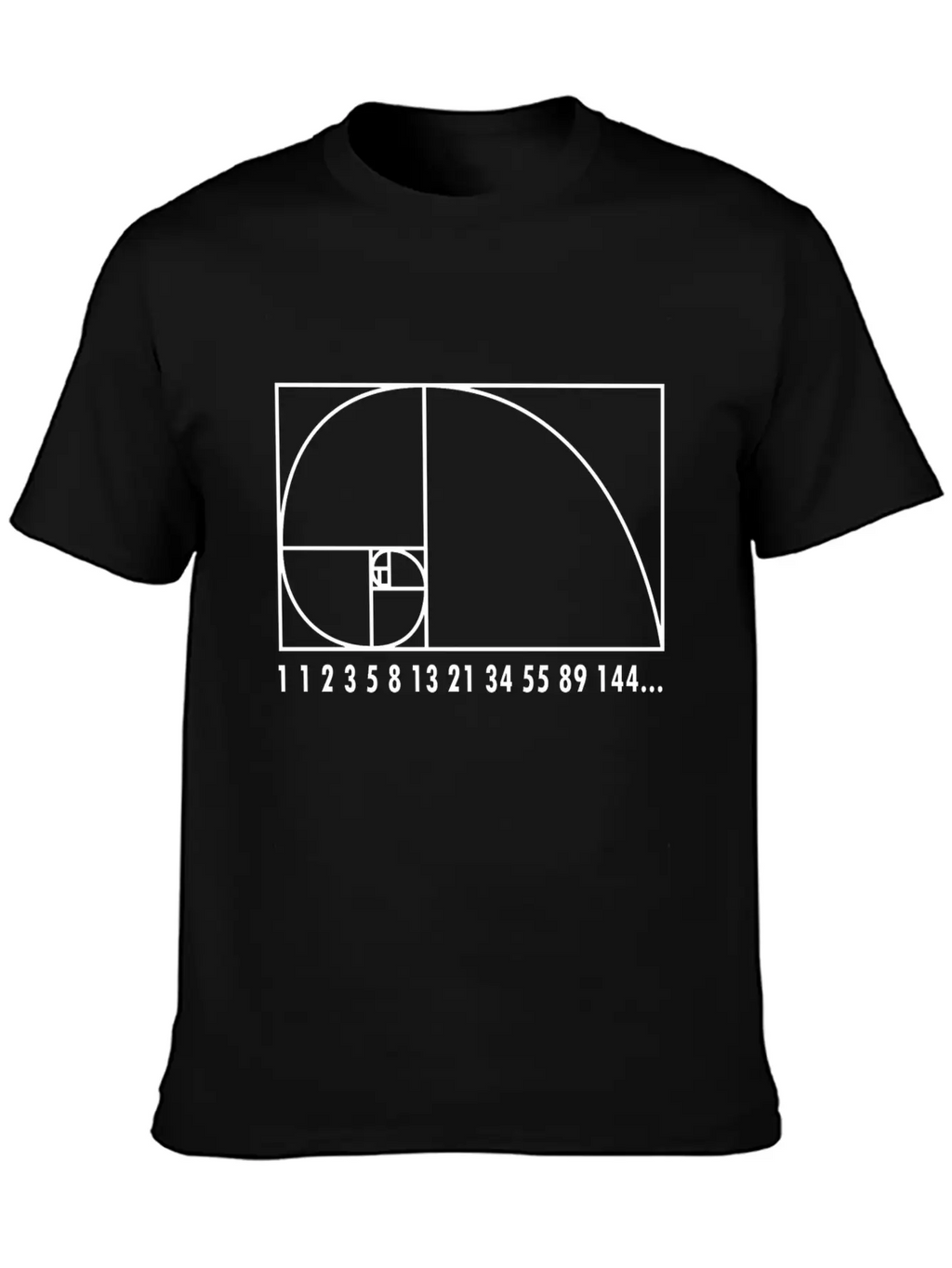 Math Fibonacci Geometry School Gift Unisex Short Sleeve Soft Cotton T-Shirt – Casual Everyday Wear