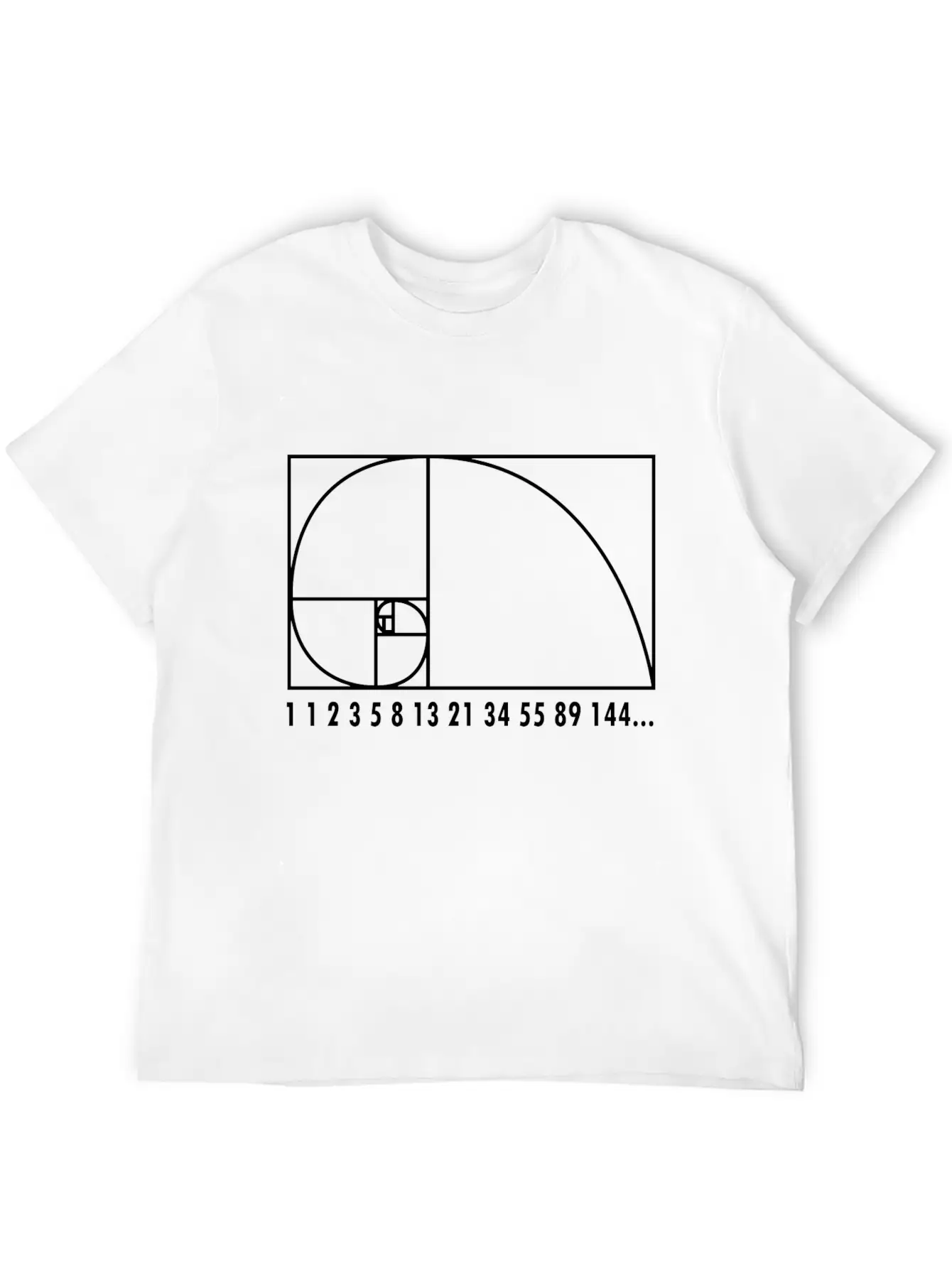 Math Fibonacci Geometry School Gift Unisex Short Sleeve Soft Cotton T-Shirt – Casual Everyday Wear
