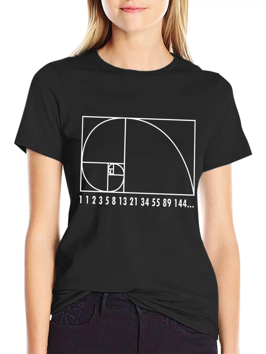 Math Fibonacci Geometry School Gift Unisex Short Sleeve Soft Cotton T-Shirt – Casual Everyday Wear