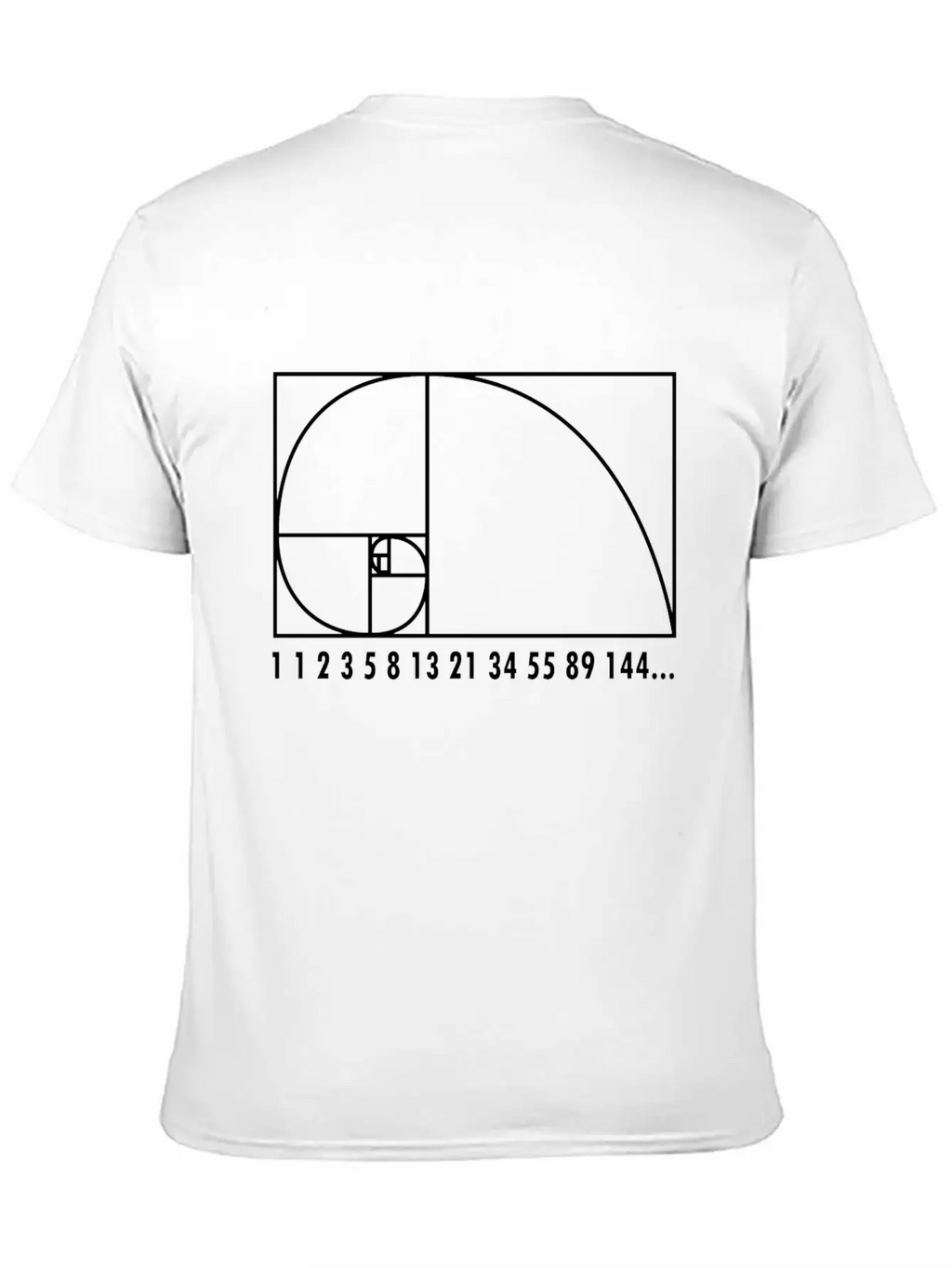 Math Fibonacci Geometry School Gift Unisex Short Sleeve Soft Cotton T-Shirt – Casual Everyday Wear