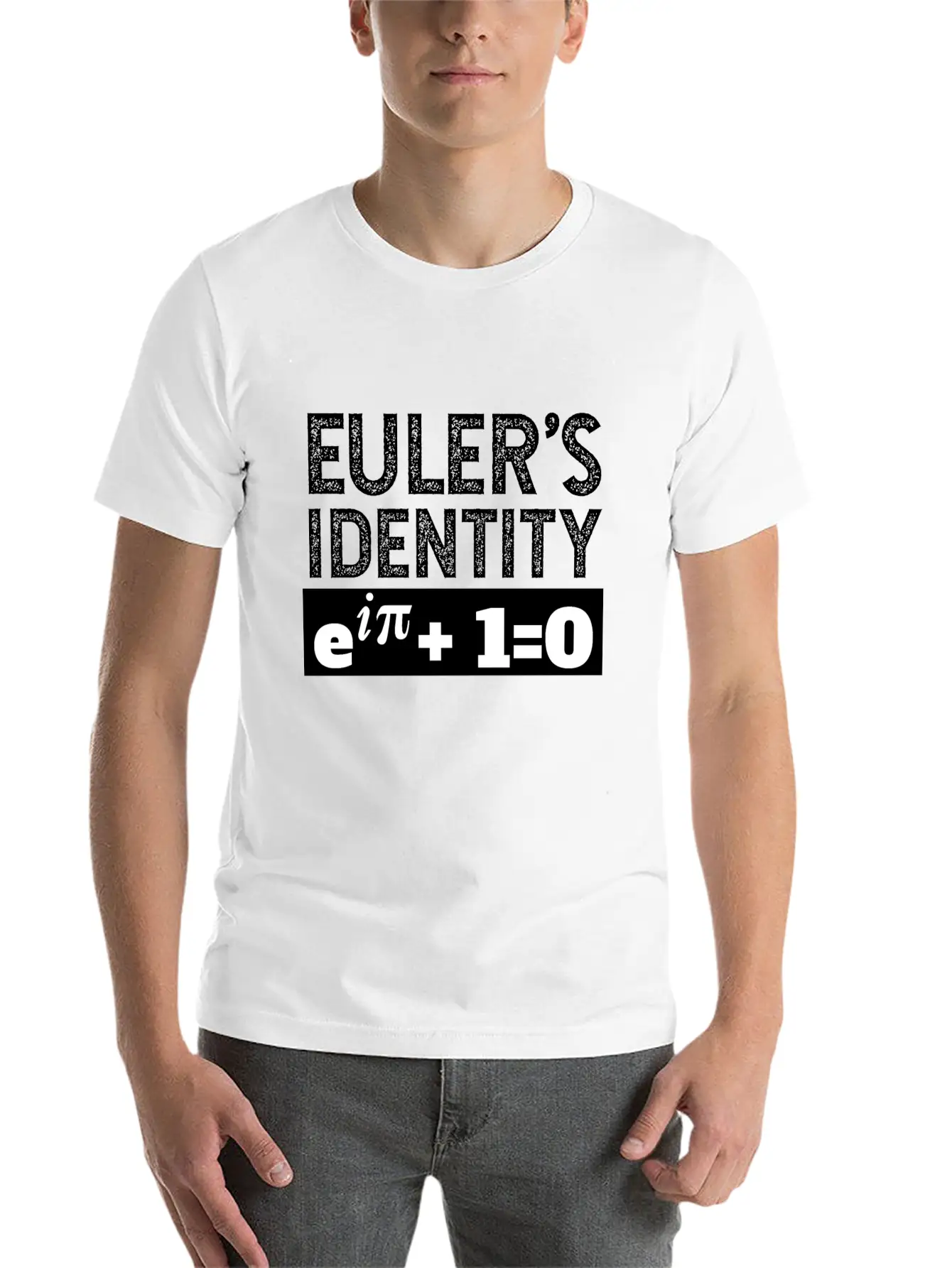 Math Symbols Euler’s Identity Fan Gift Idea Unisex Short Sleeve Soft Cotton T-Shirt – Casual Everyday Wear
