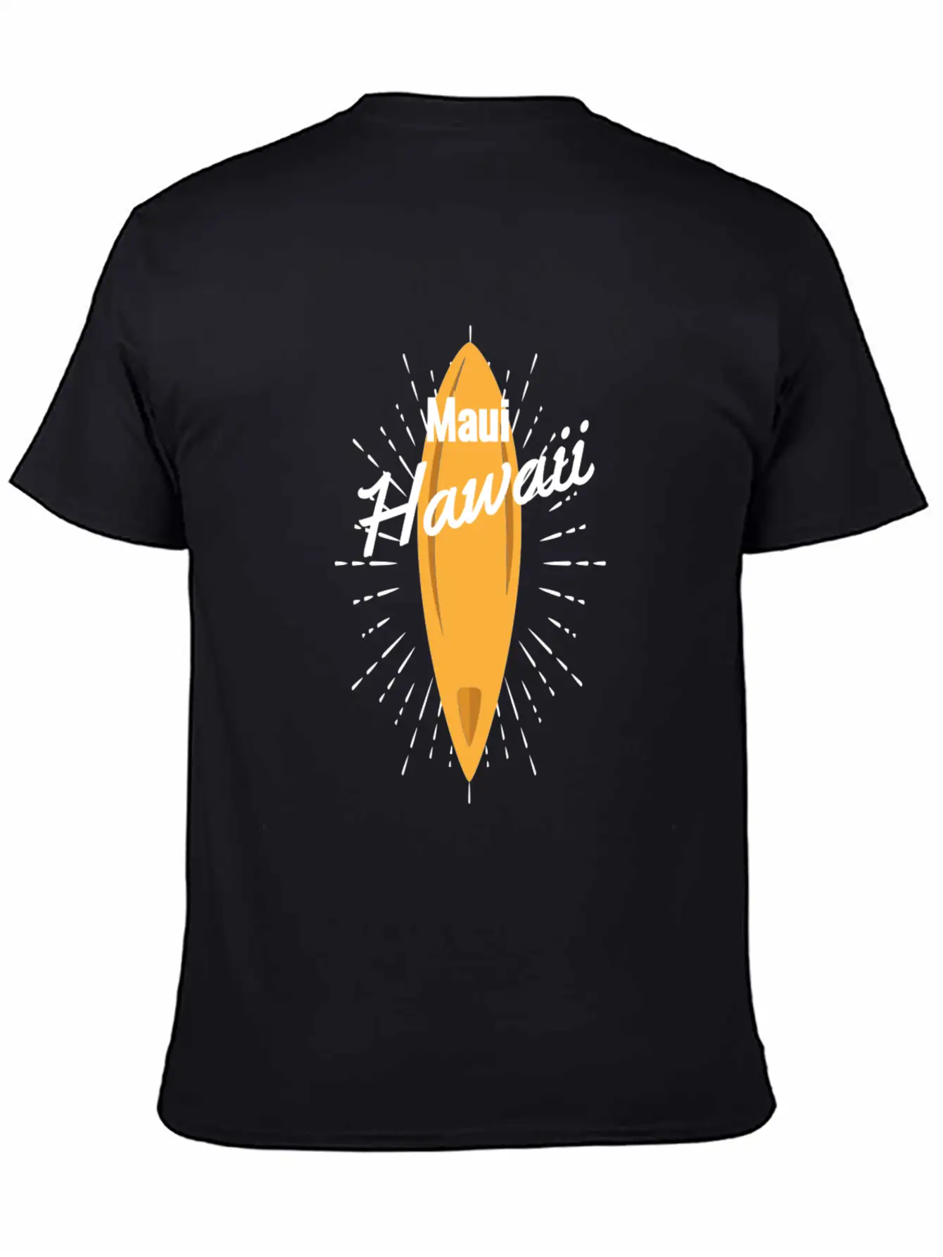 Maui Hawaii Surfboard Breathable Soft Cotton T-Shirt – Timeless Casual Look