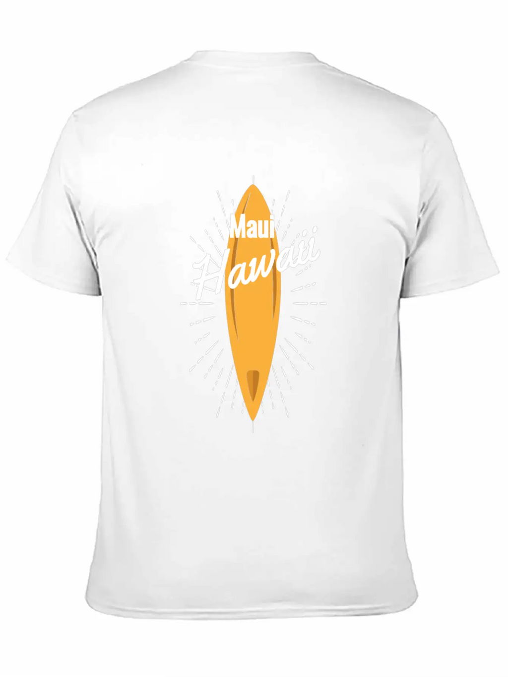 Maui Hawaii Surfboard Breathable Soft Cotton T-Shirt – Timeless Casual Look