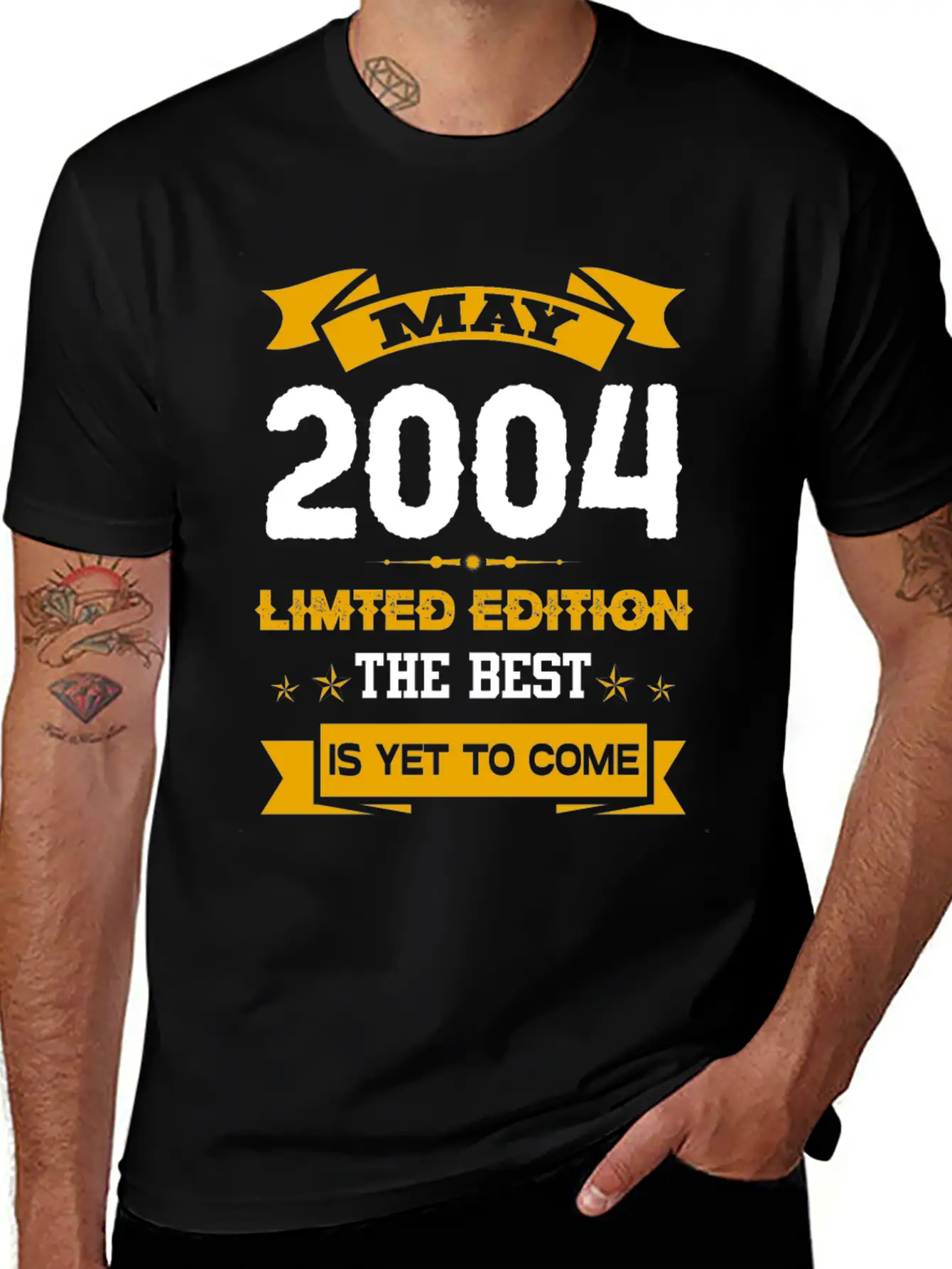 May 2004 Birthday Surprise Casual Graphic T-Shirt – Simple And Comfortable Daily Wear