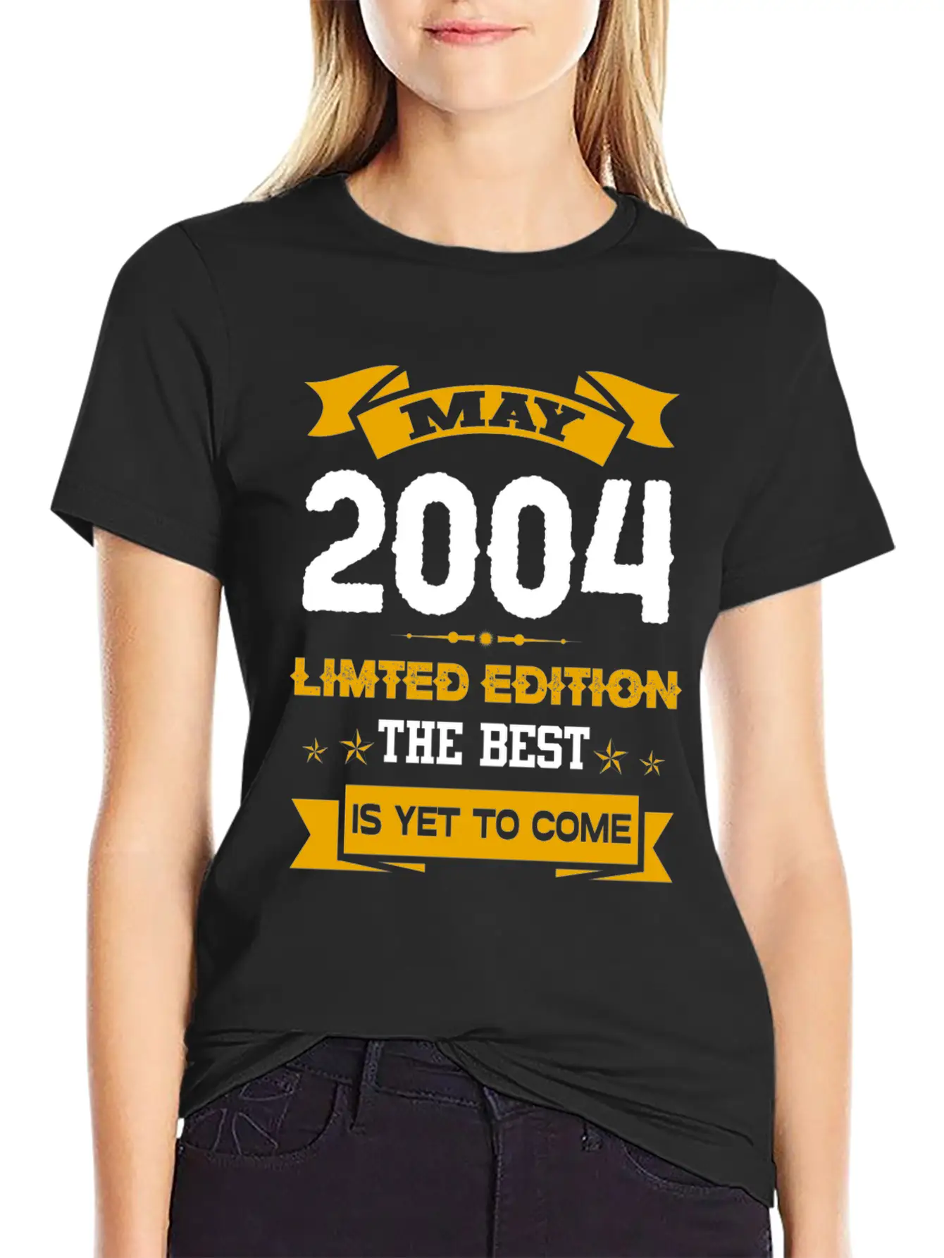 May 2004 Birthday Surprise Casual Graphic T-Shirt – Simple And Comfortable Daily Wear