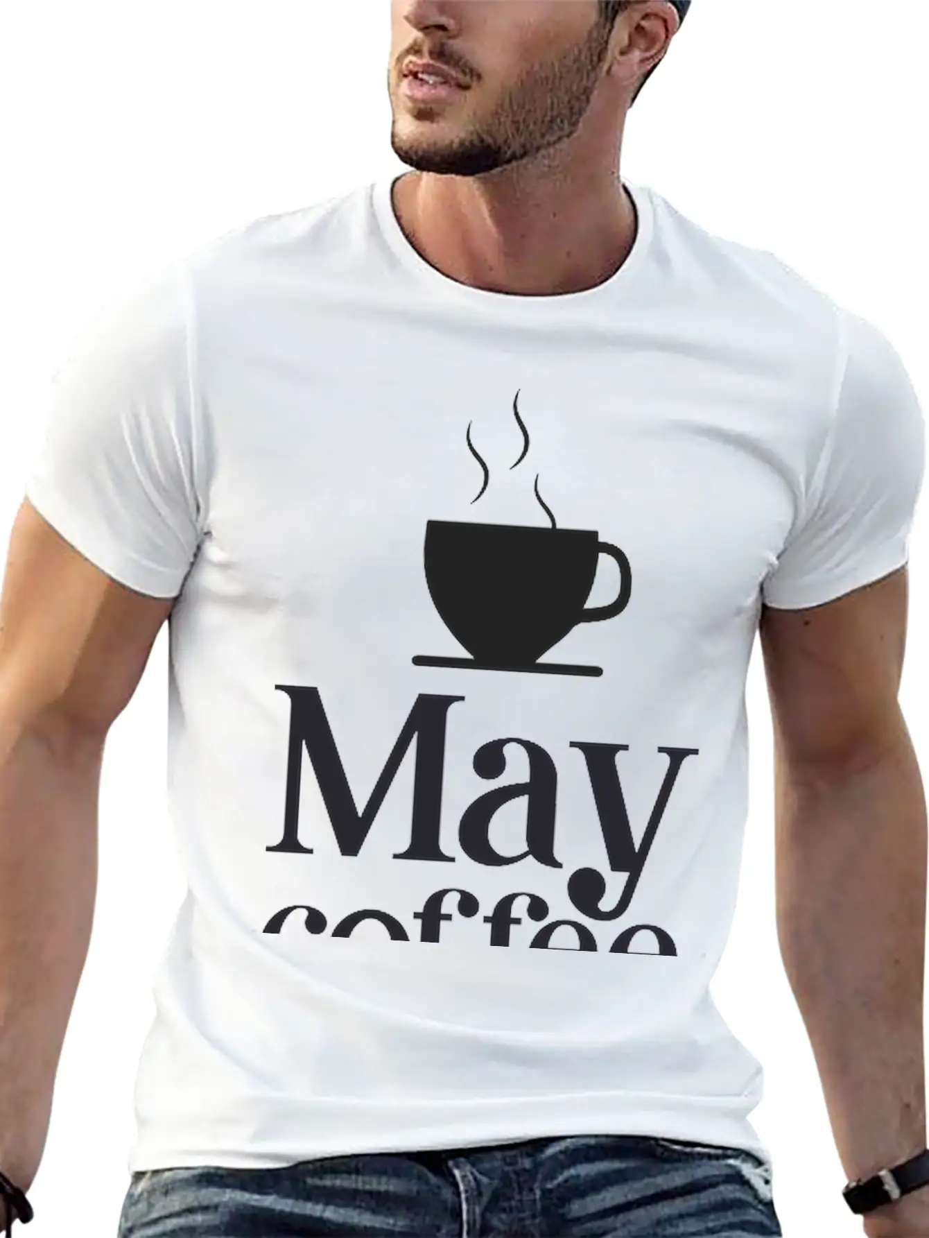 May Coffee Kick In Before Classic Fit Graphic Tee For Daily Comfort – Unisex Cotton Shirt