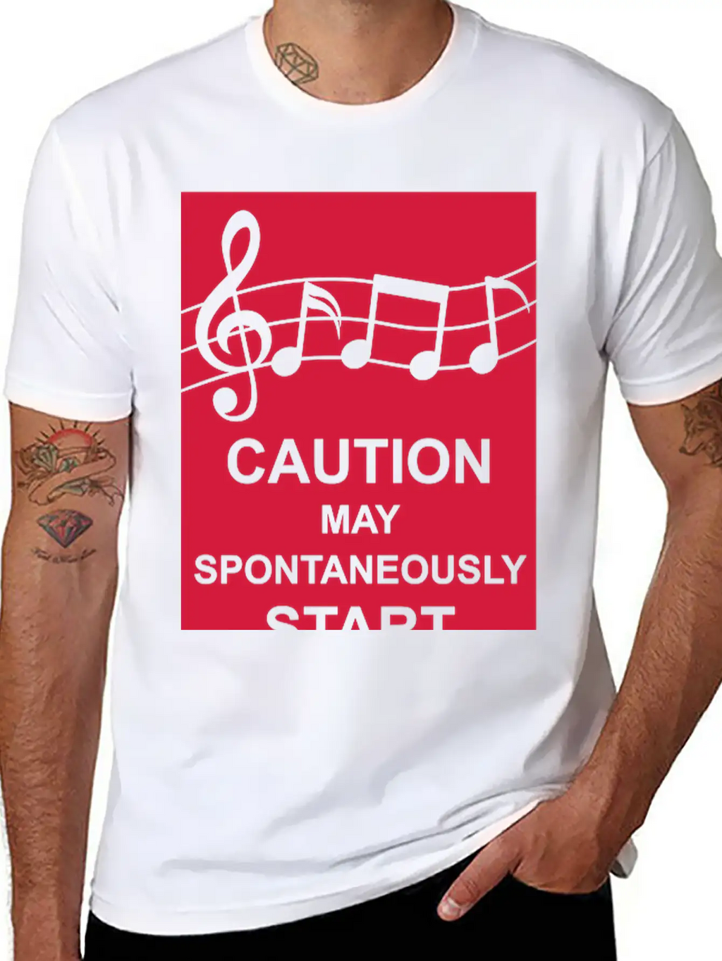 May Spontaneously Start Singing Unisex Short Sleeve Soft Cotton T-Shirt – Casual Everyday Wear