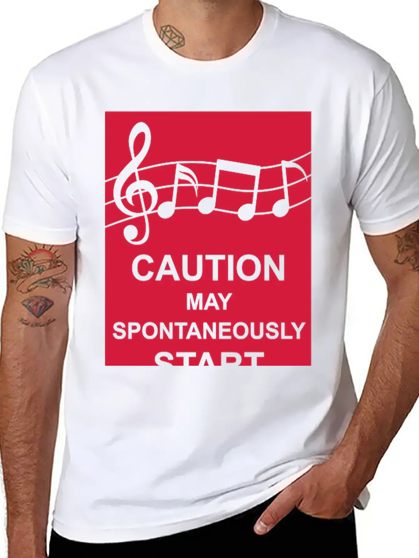 May Spontaneously Start Singing Unisex Short Sleeve Soft Cotton T-Shirt – Casual Everyday Wear