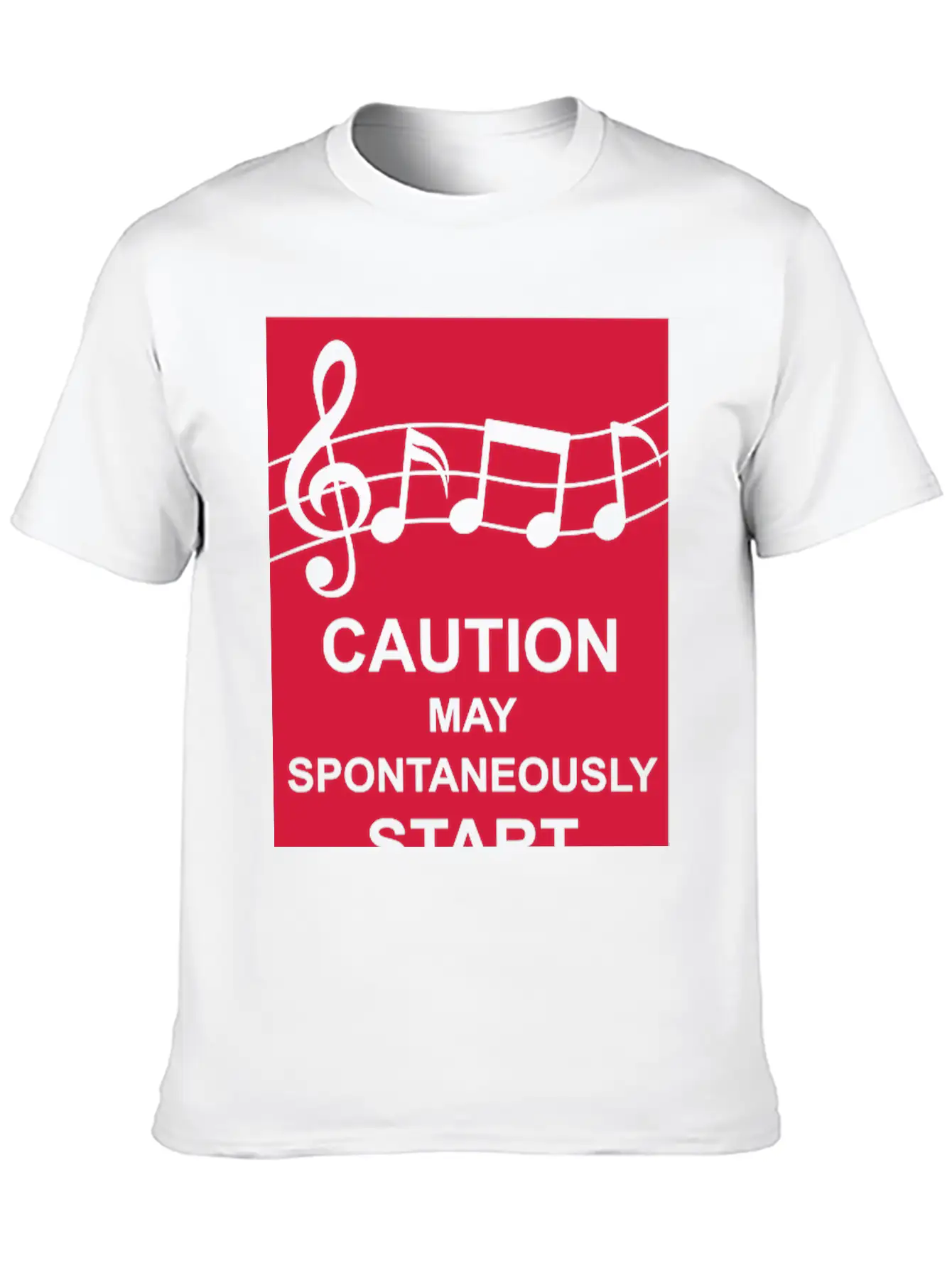 May Spontaneously Start Singing Unisex Short Sleeve Soft Cotton T-Shirt – Casual Everyday Wear