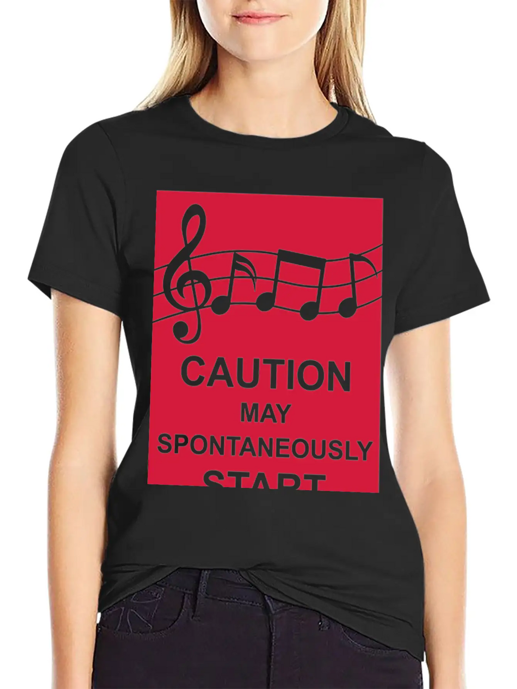 May Spontaneously Start Singing Unisex Short Sleeve Soft Cotton T-Shirt – Casual Everyday Wear