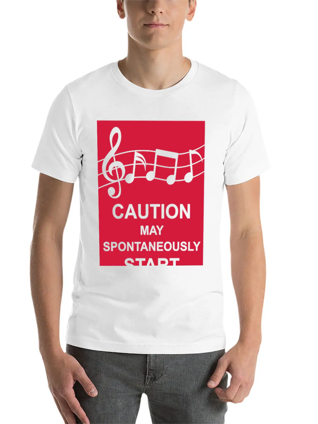 May Spontaneously Start Singing Unisex Short Sleeve Soft Cotton T-Shirt – Casual Everyday Wear