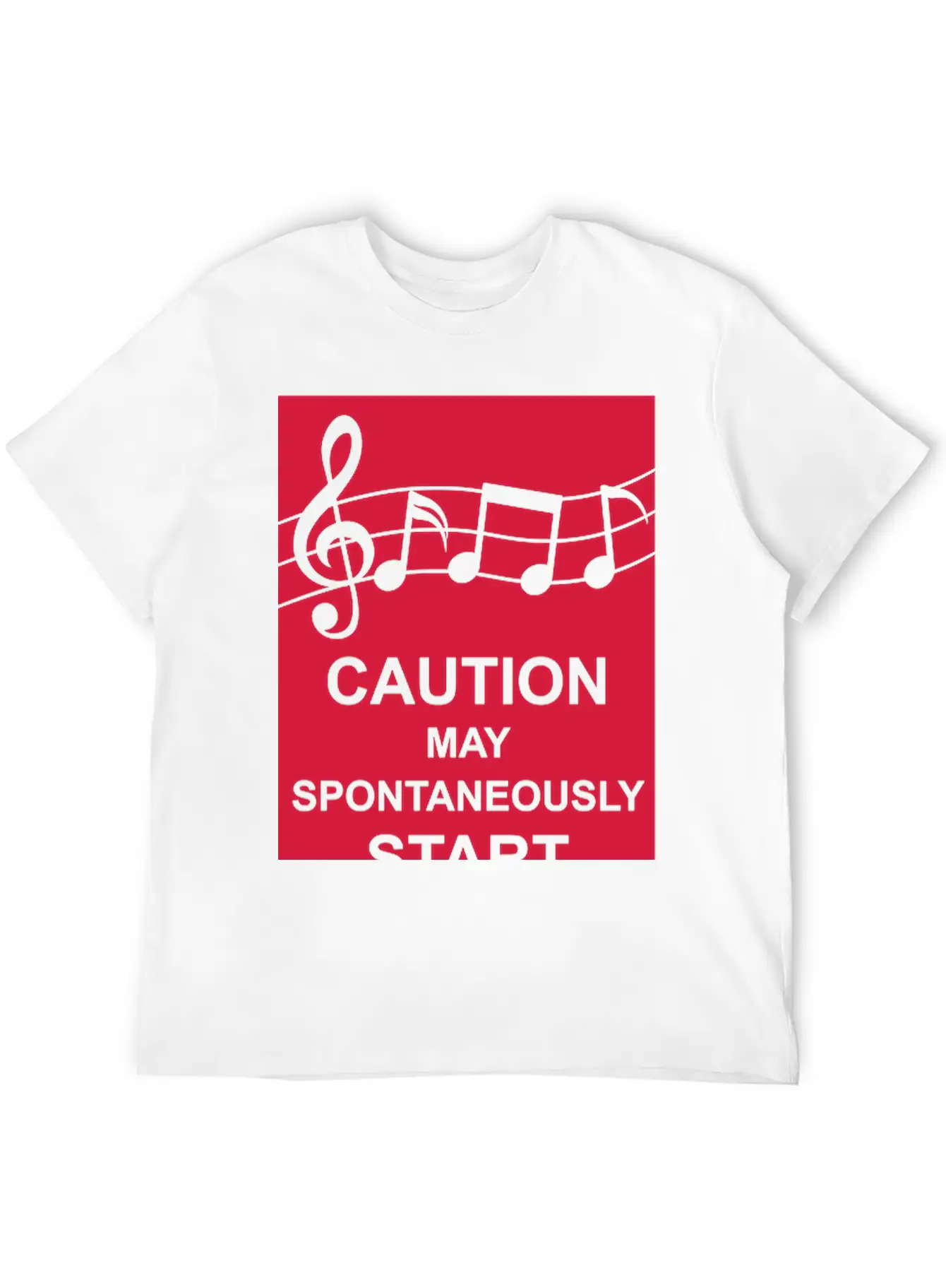 May Spontaneously Start Singing Unisex Short Sleeve Soft Cotton T-Shirt – Casual Everyday Wear