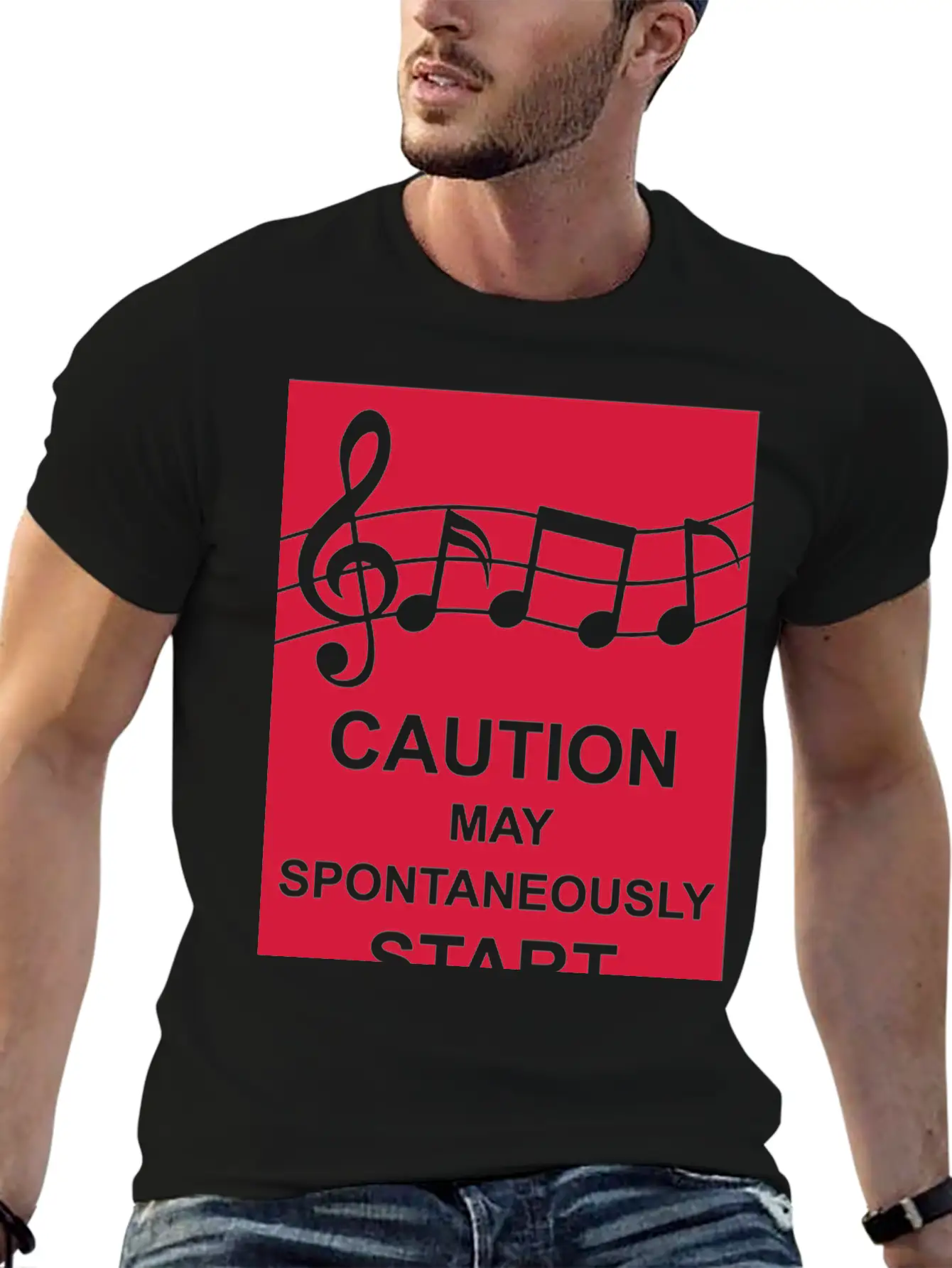 May Spontaneously Start Singing Unisex Short Sleeve Soft Cotton T-Shirt – Casual Everyday Wear