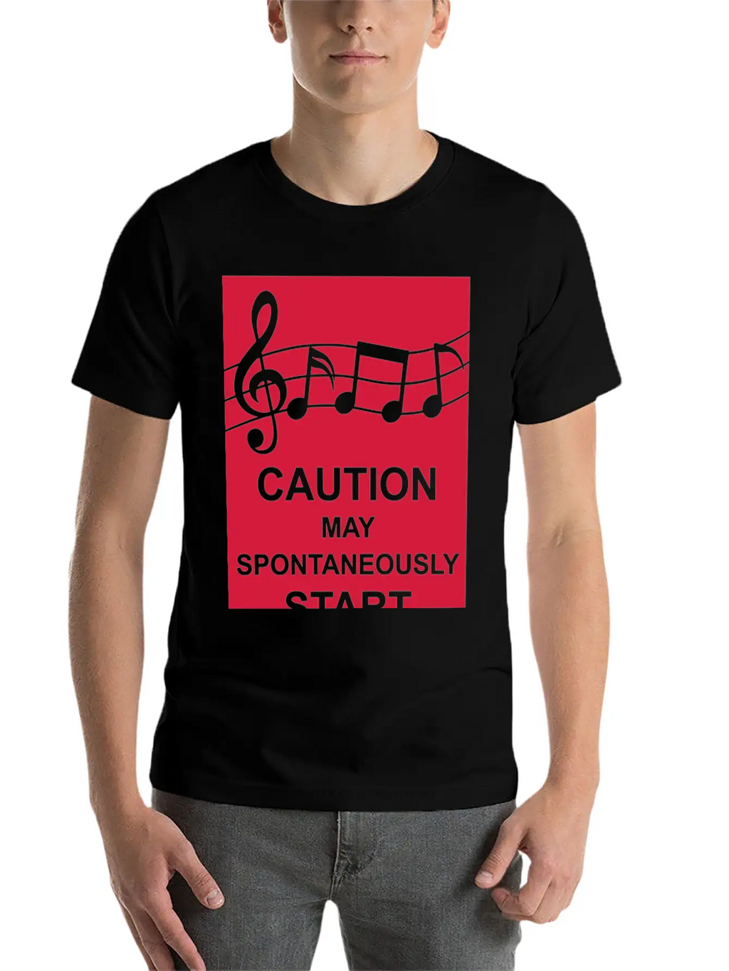 May Spontaneously Start Singing Unisex Short Sleeve Soft Cotton T-Shirt – Casual Everyday Wear