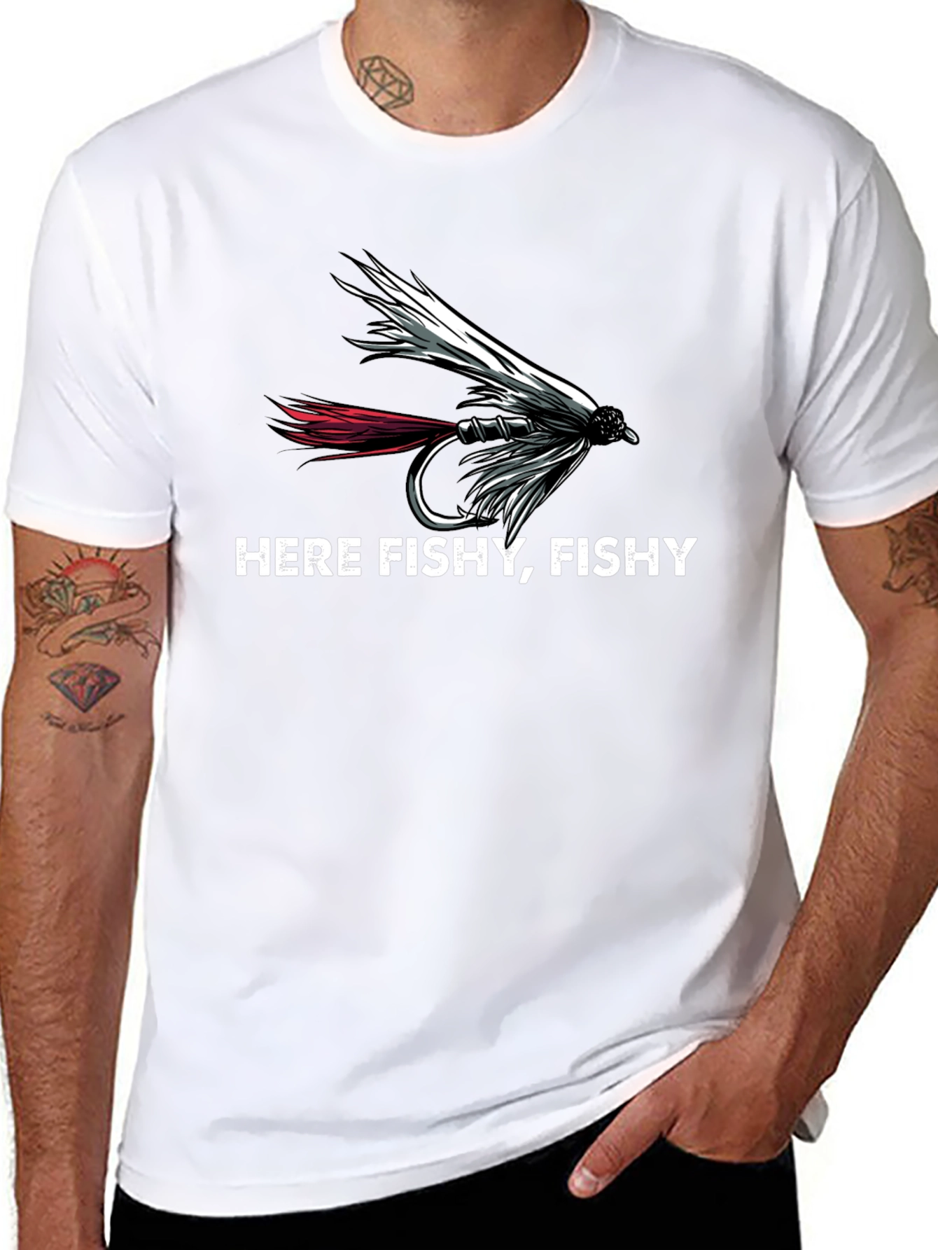 Here Fishy Fishy Fishing T-Shirt
