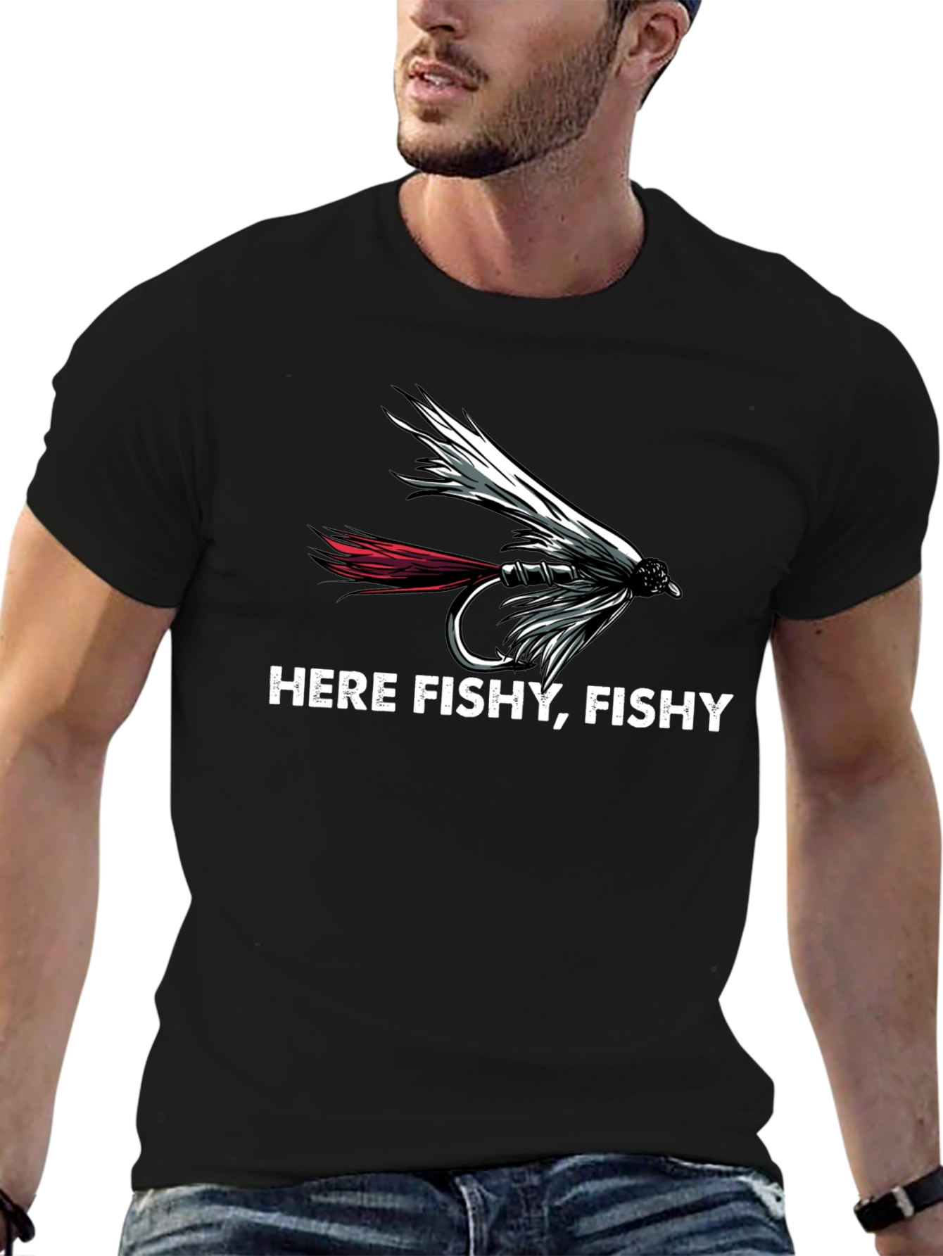 Here Fishy Fishy Fishing T-Shirt