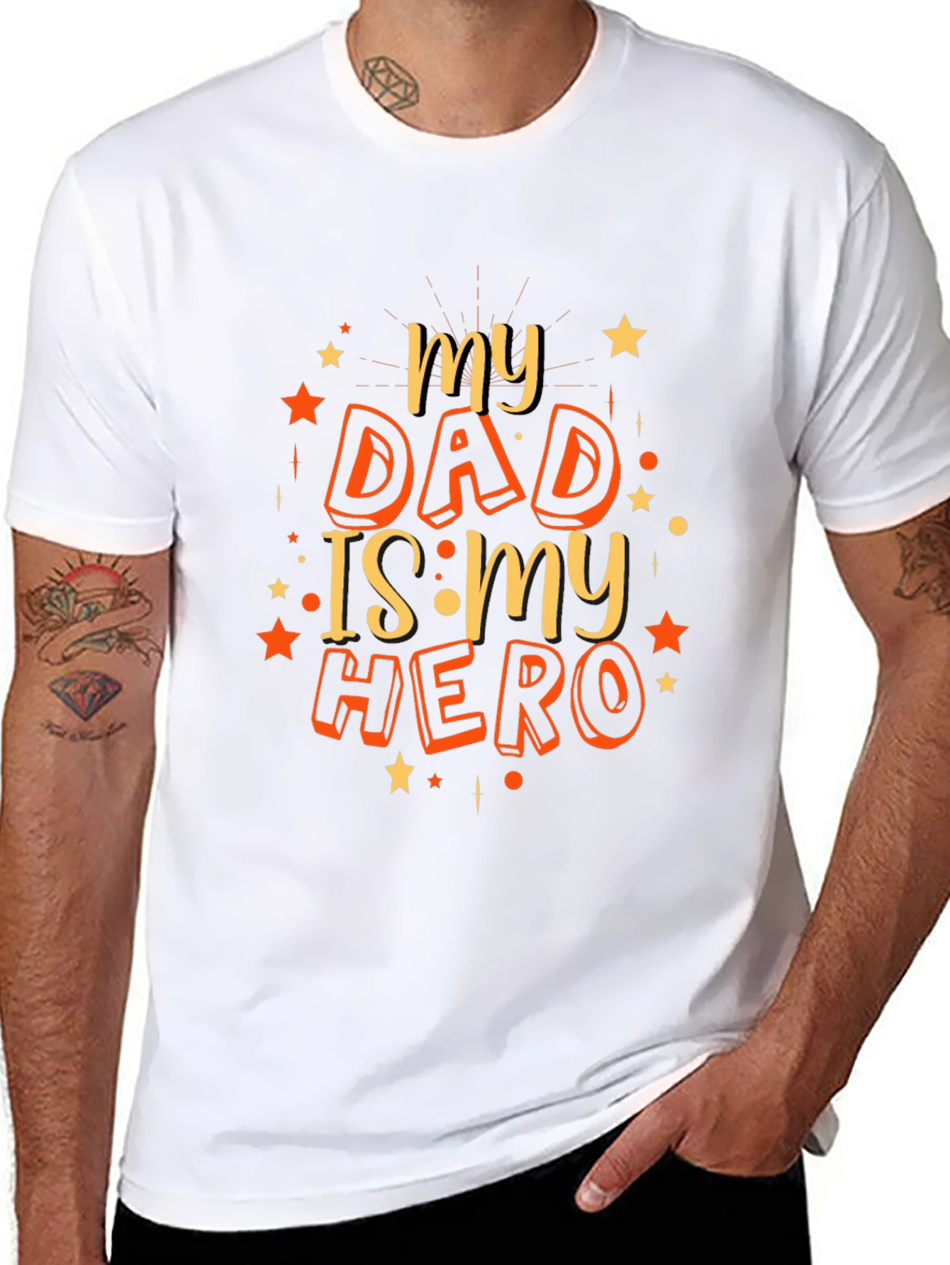 My Dad Is My Hero T-Shirt - Fathers Day Gift