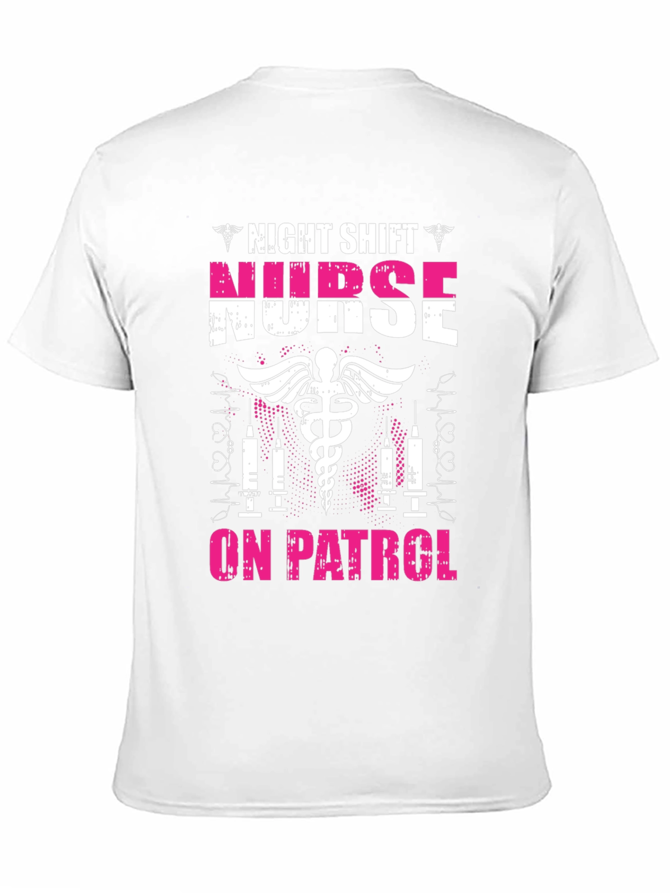 Night Shift Nurse On Patrol Graphic T-Shirt