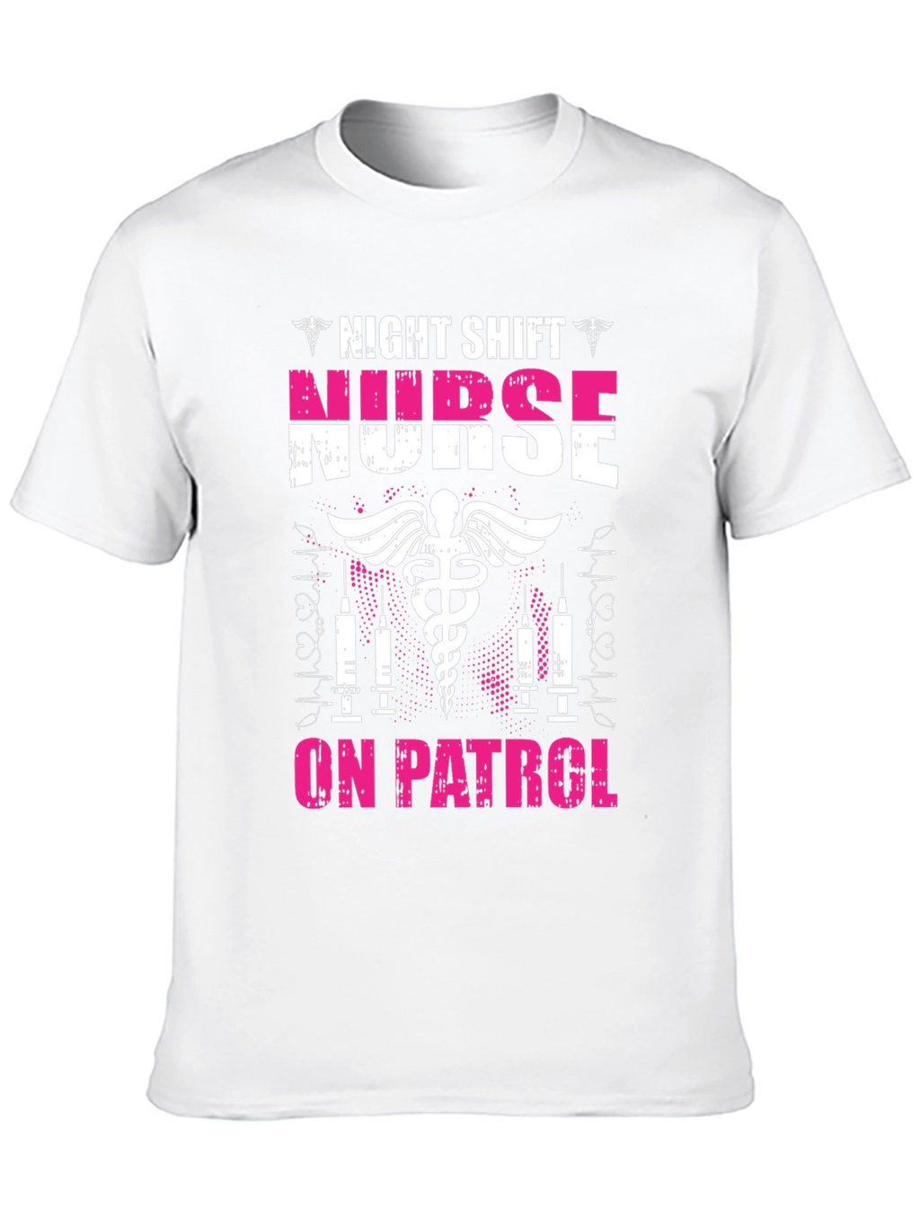 Night Shift Nurse On Patrol Graphic T-Shirt