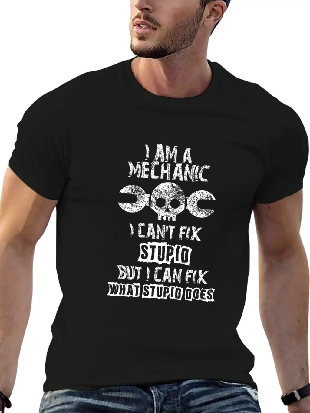 Mechanic Technician Repair Vintage Gift Casual Graphic T-Shirt – Simple And Comfortable Daily Wear