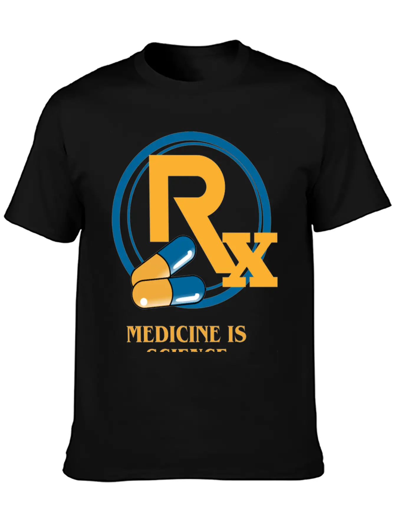 Medicine Is Science Pharmacy Is Care Unisex Short Sleeve Soft Cotton T-Shirt – Casual Everyday Wear