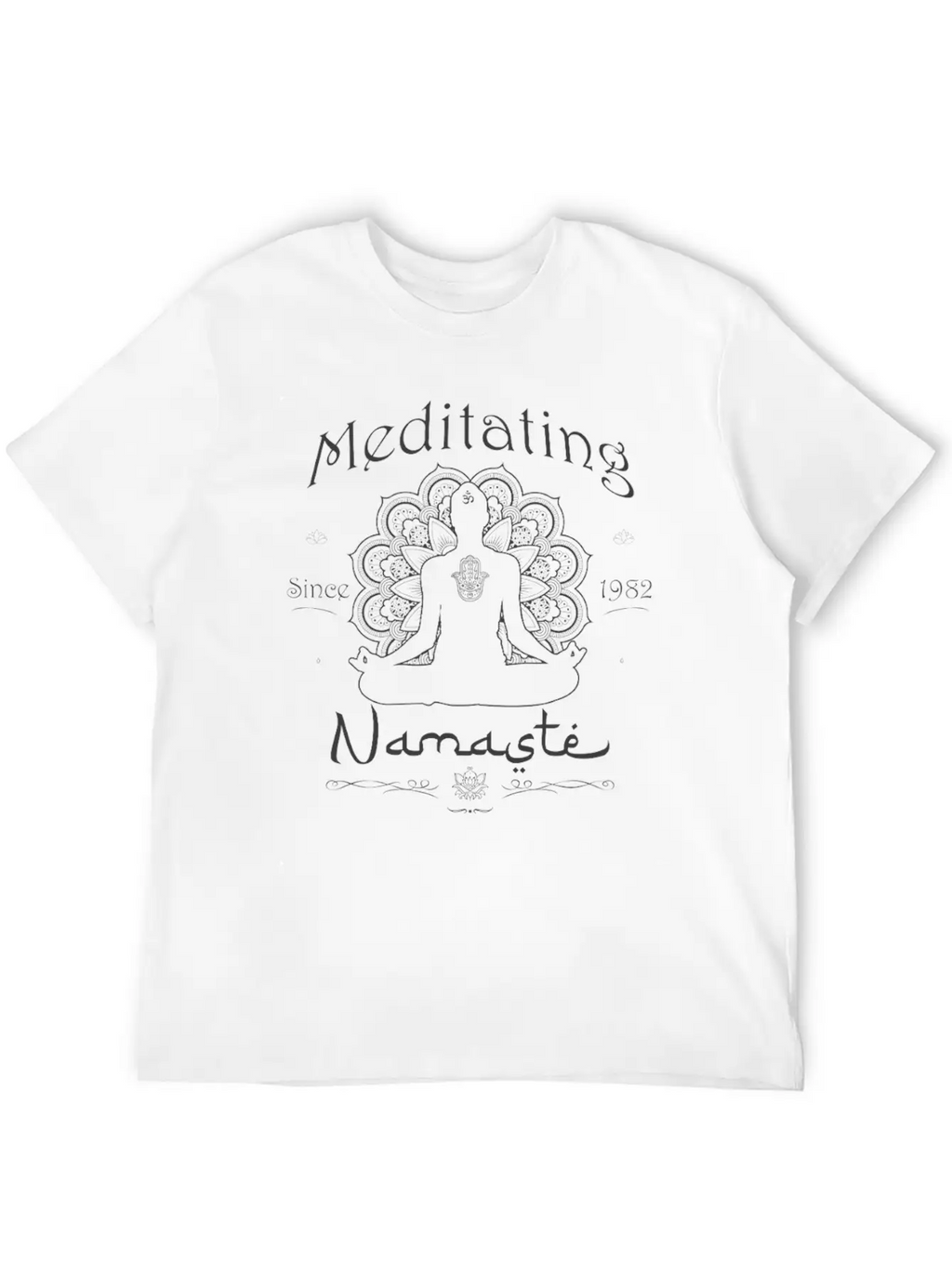 Meditating Since 1982 - 43 Years Of Mindful Living Unisex Short Sleeve Soft Cotton T-Shirt – Casual Everyday Wear