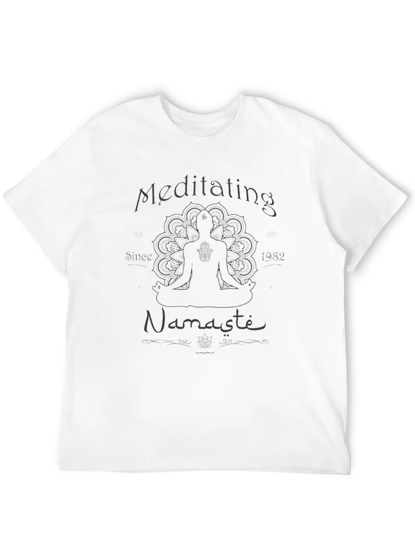 Meditating Since 1982 - 43 Years Of Mindful Living Unisex Short Sleeve Soft Cotton T-Shirt – Casual Everyday Wear