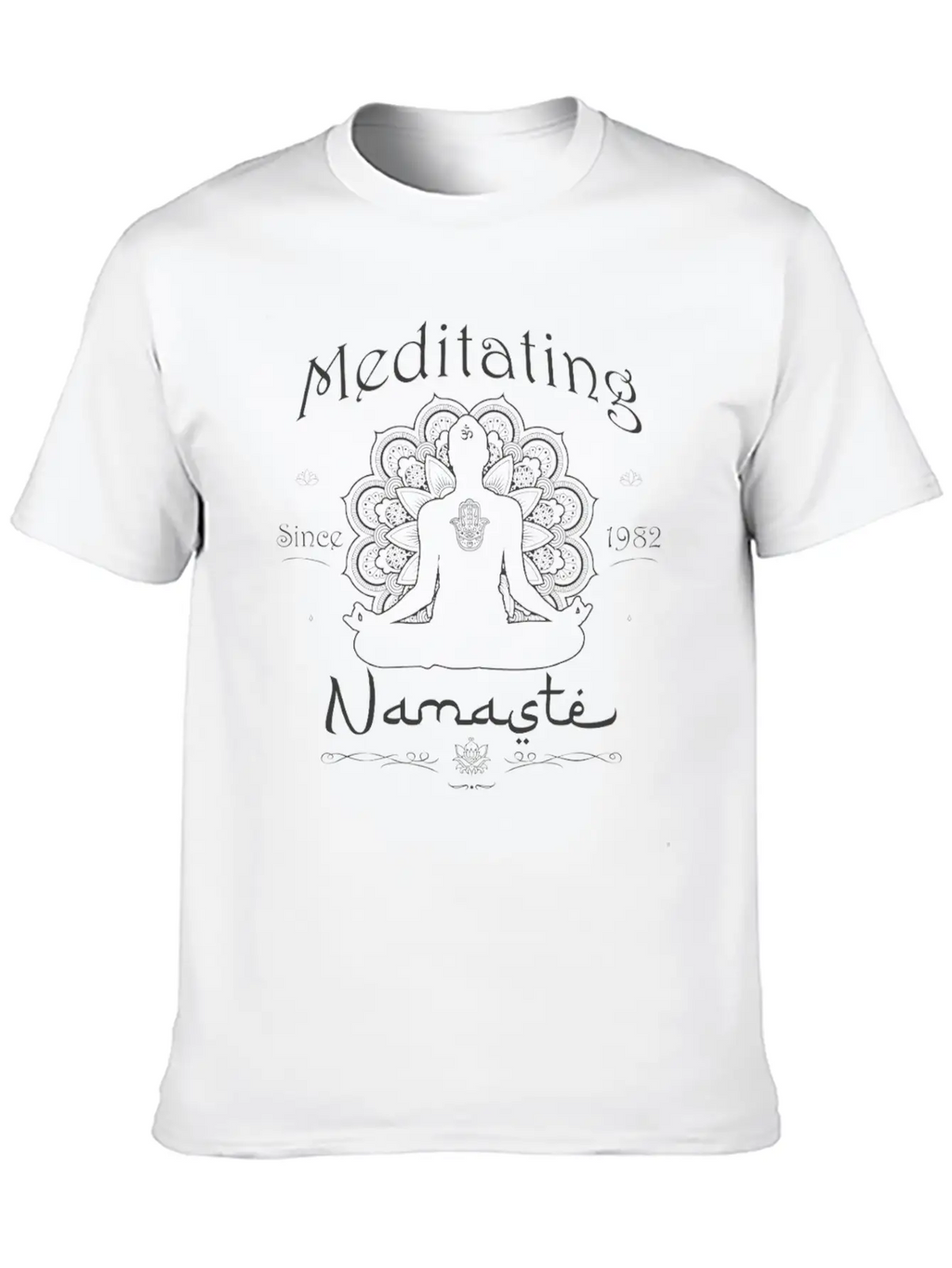 Meditating Since 1982 - 43 Years Of Mindful Living Unisex Short Sleeve Soft Cotton T-Shirt – Casual Everyday Wear