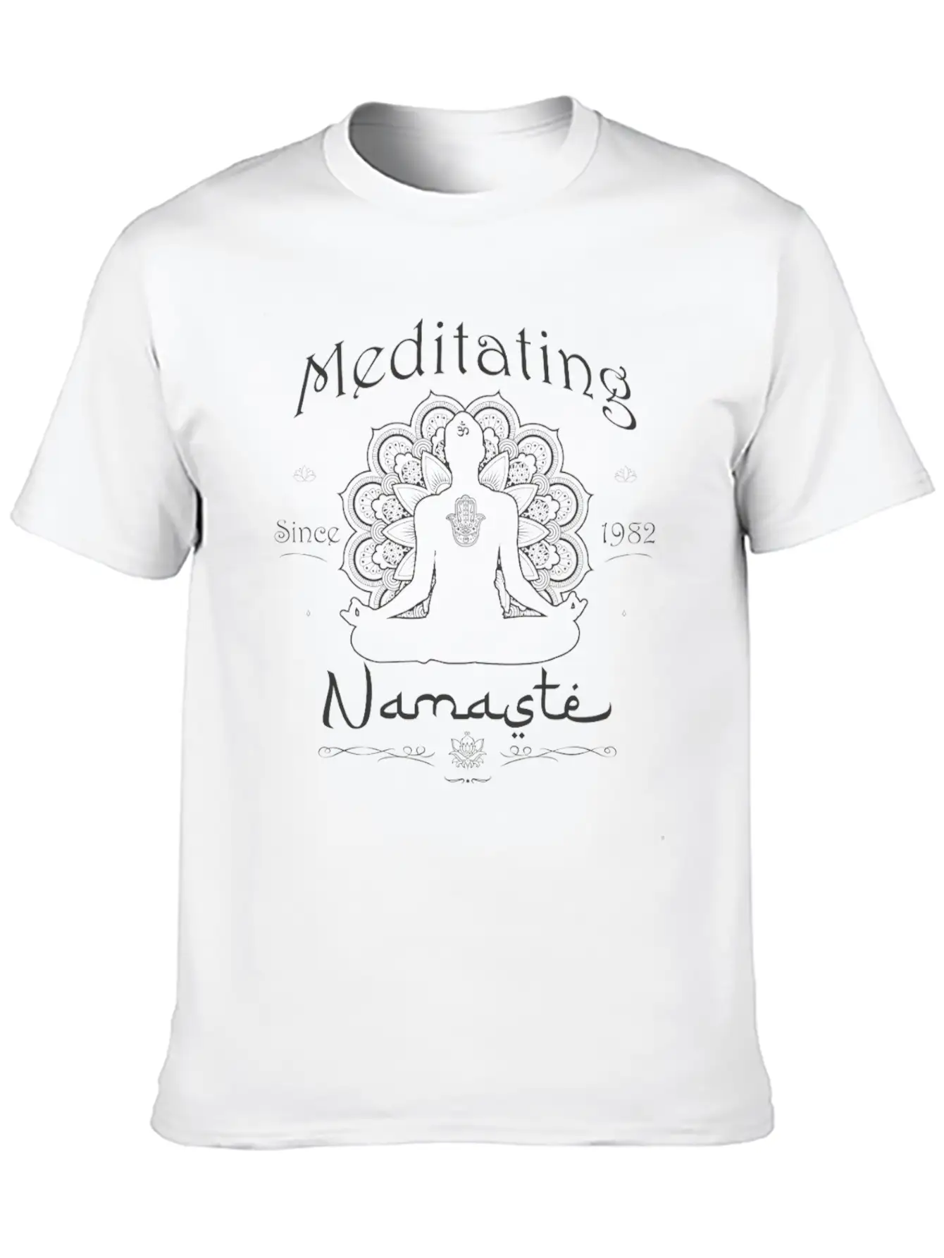 Meditating Since 1982 - 43 Years Of Mindful Living Unisex Short Sleeve Soft Cotton T-Shirt – Casual Everyday Wear