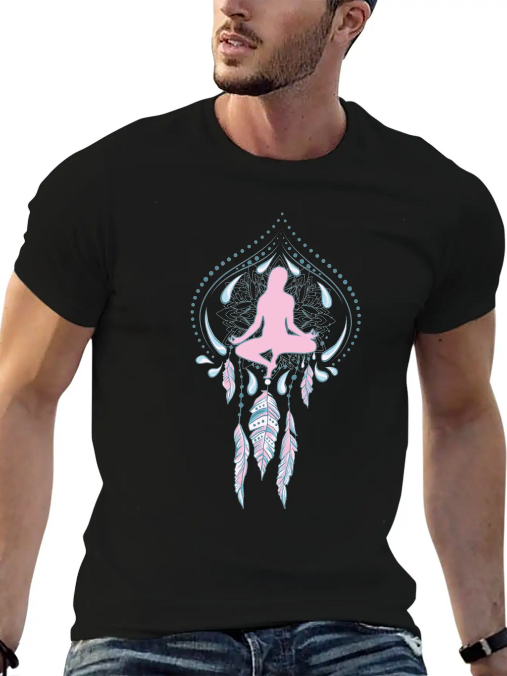 Meditation 07 Unisex Short Sleeve Soft Cotton T-Shirt – Casual Everyday Wear