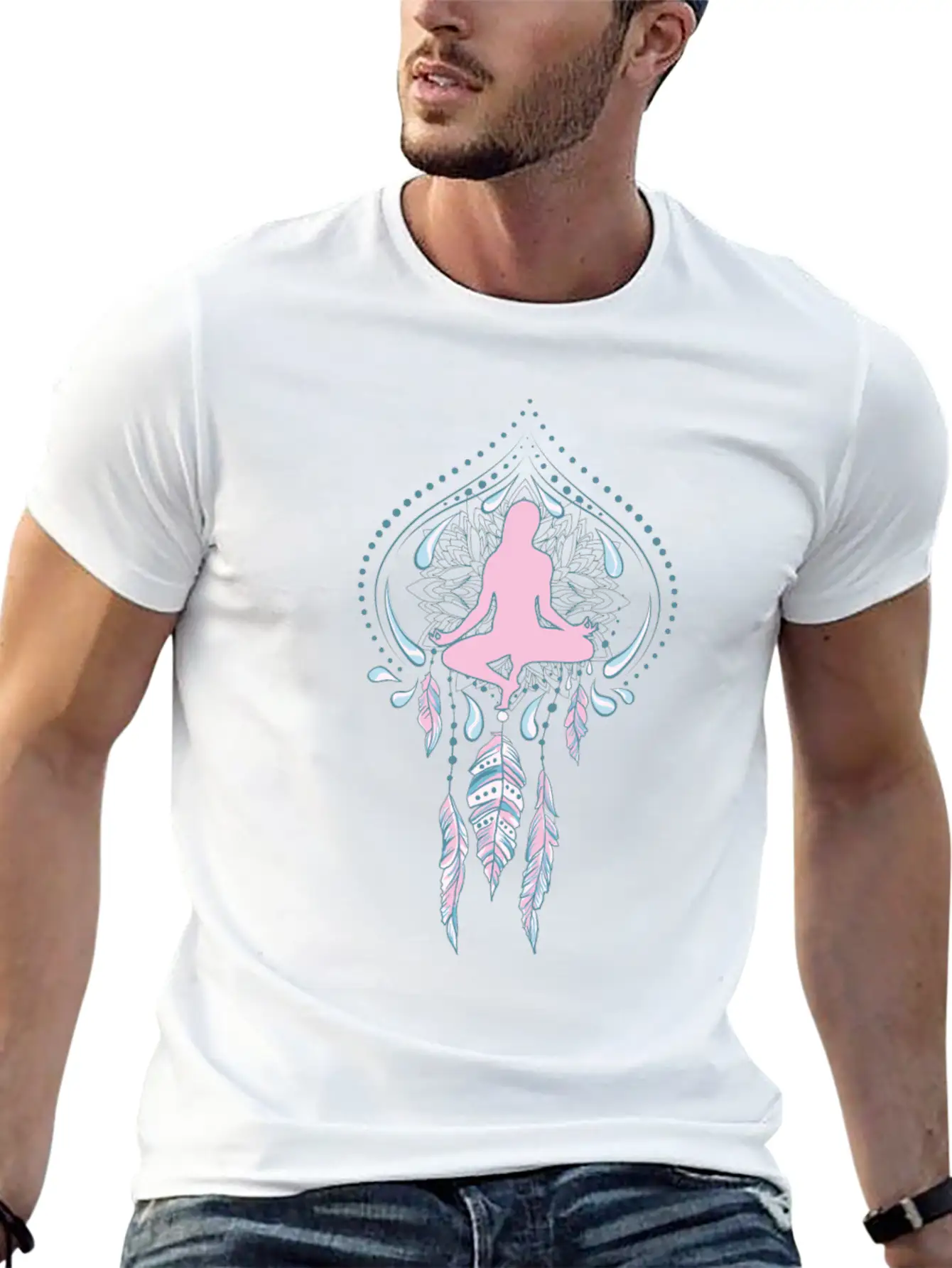 Meditation 07 Unisex Short Sleeve Soft Cotton T-Shirt – Casual Everyday Wear