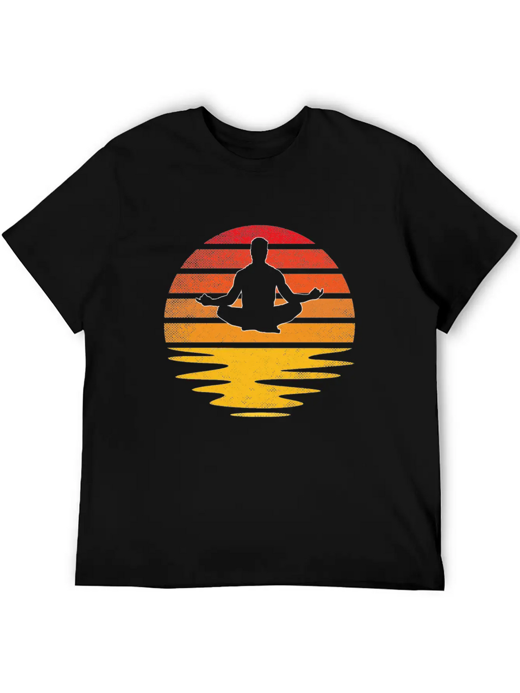 Meditation Retro Breathable Soft Cotton T-Shirt – Timeless Casual Look
