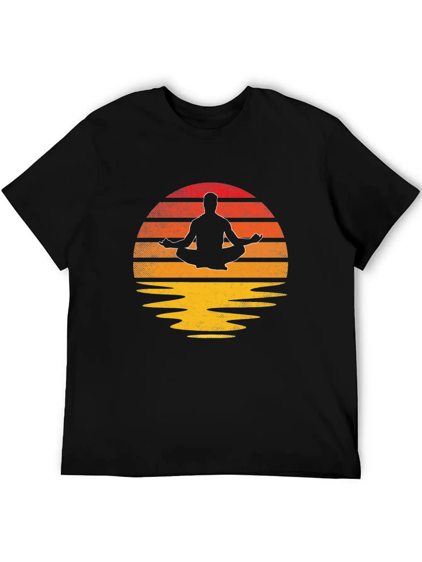 Meditation Retro Breathable Soft Cotton T-Shirt – Timeless Casual Look