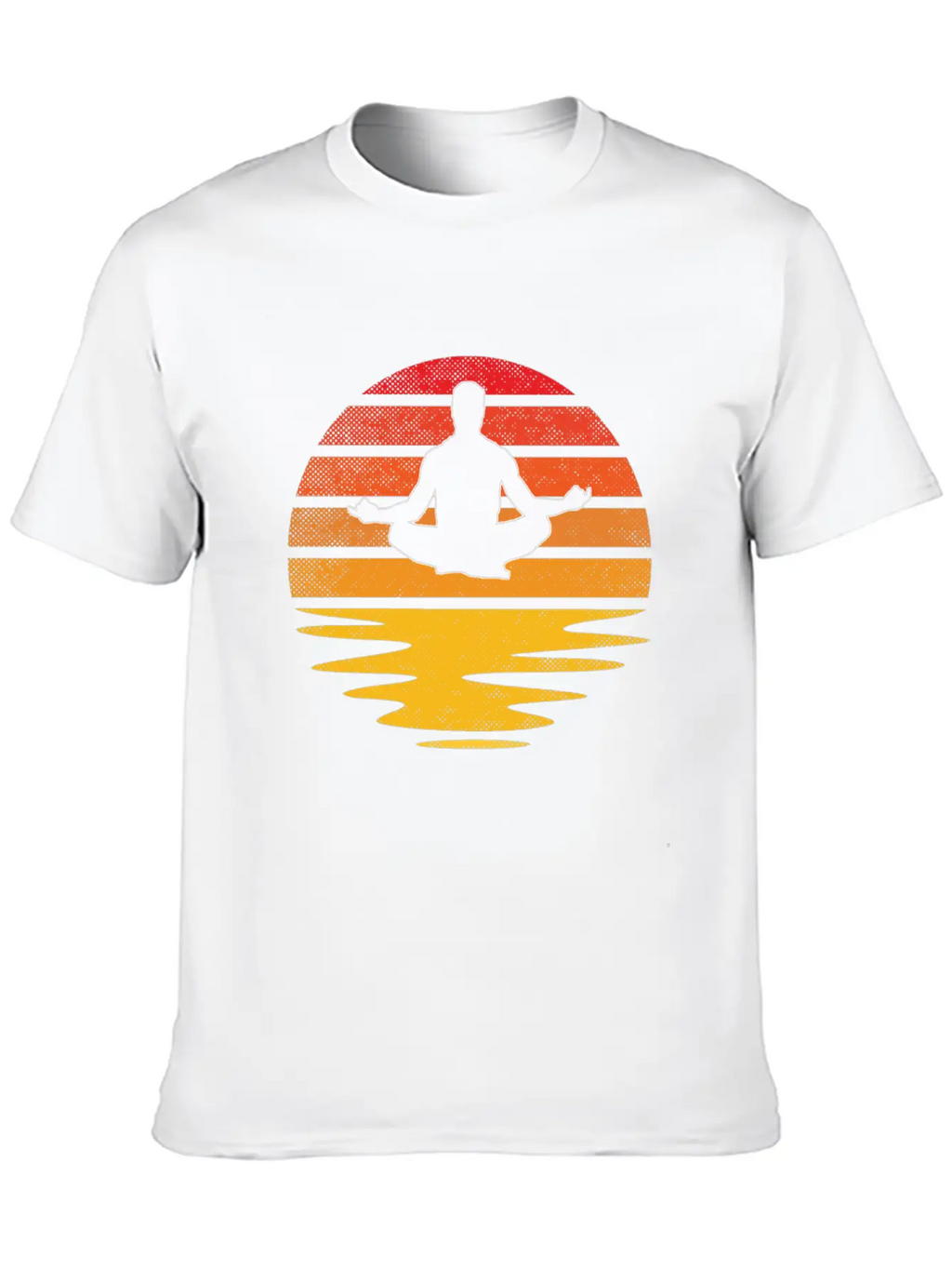 Meditation Retro Breathable Soft Cotton T-Shirt – Timeless Casual Look