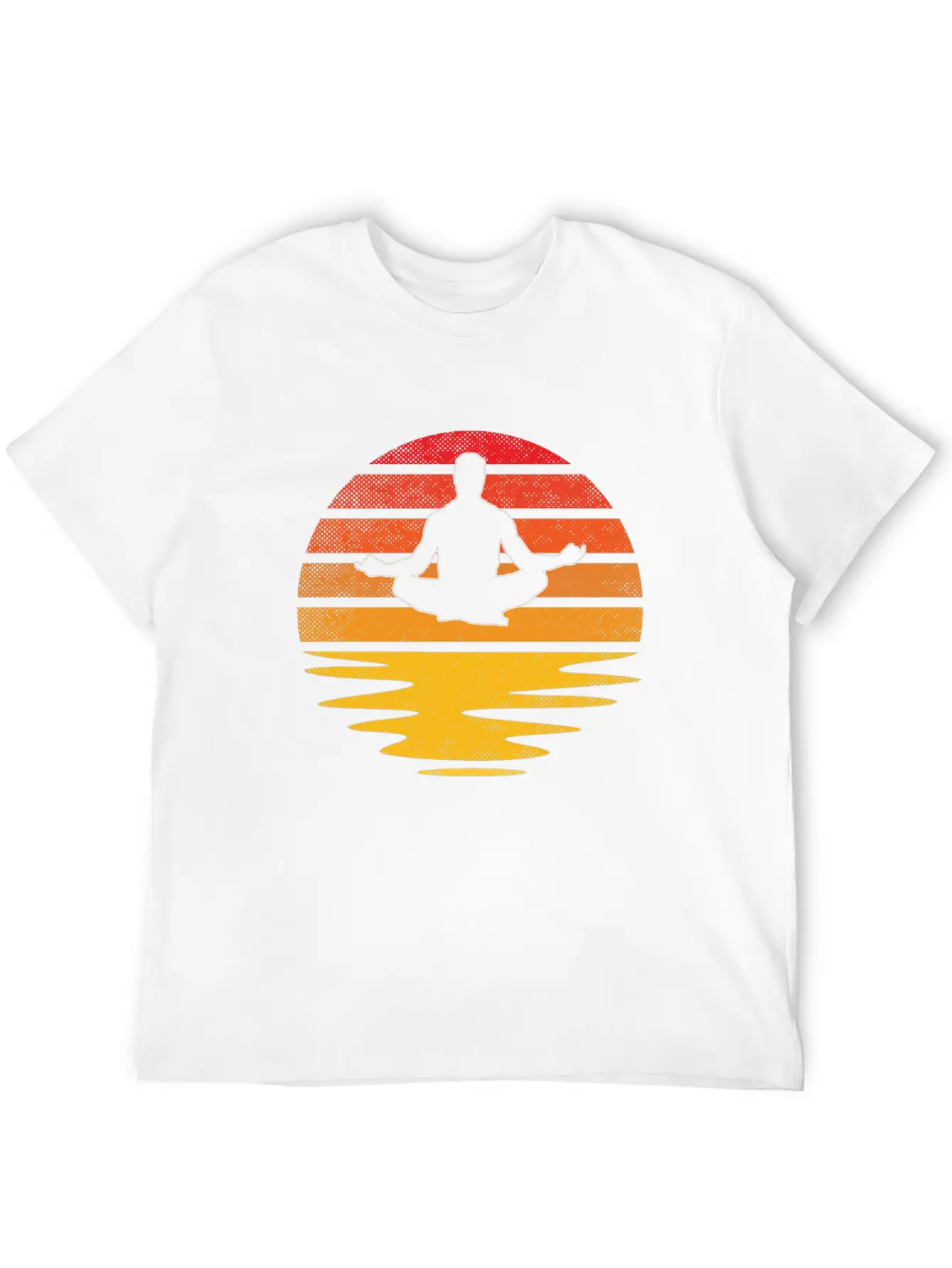 Meditation Retro Breathable Soft Cotton T-Shirt – Timeless Casual Look