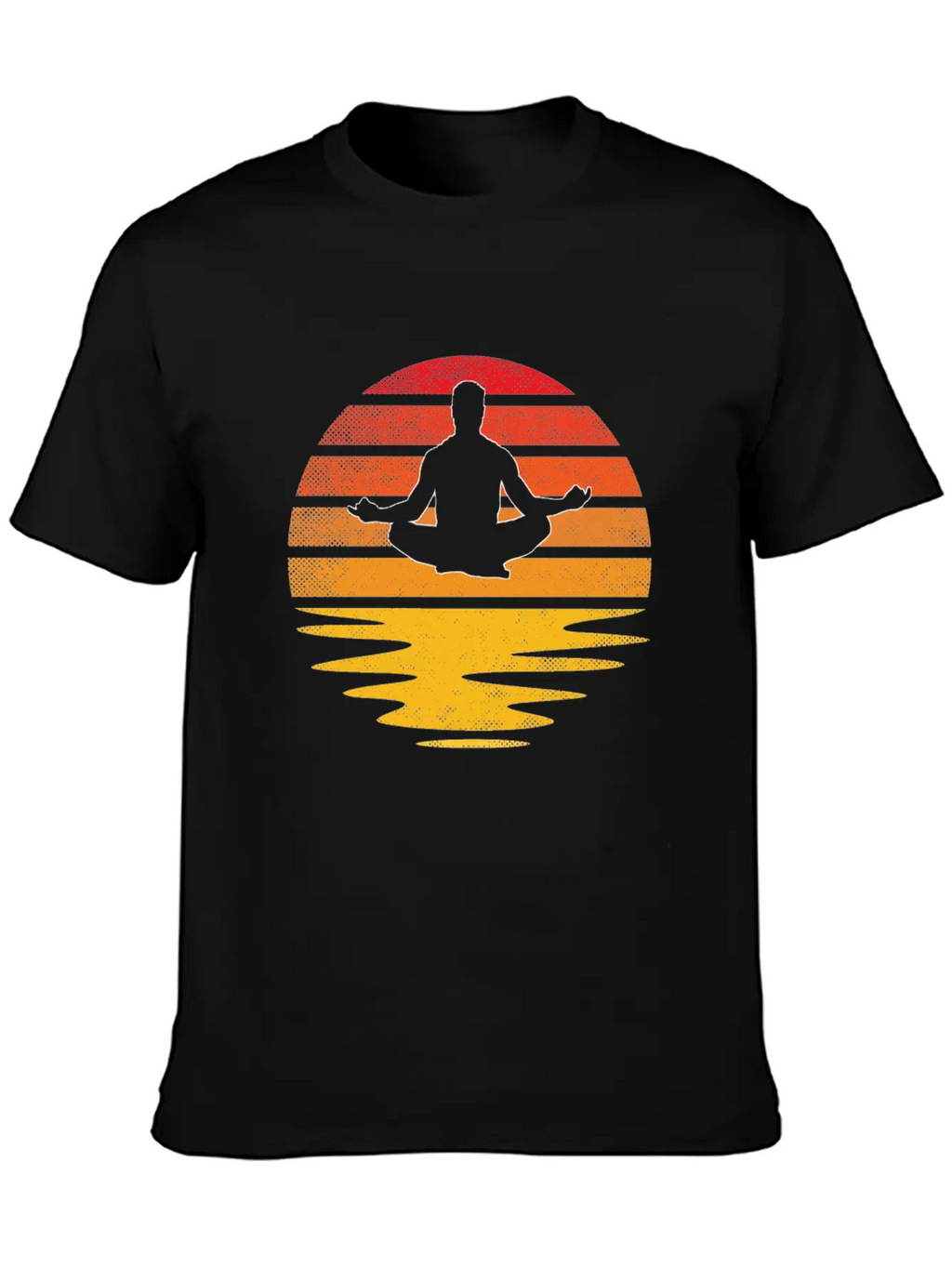 Meditation Retro Breathable Soft Cotton T-Shirt – Timeless Casual Look